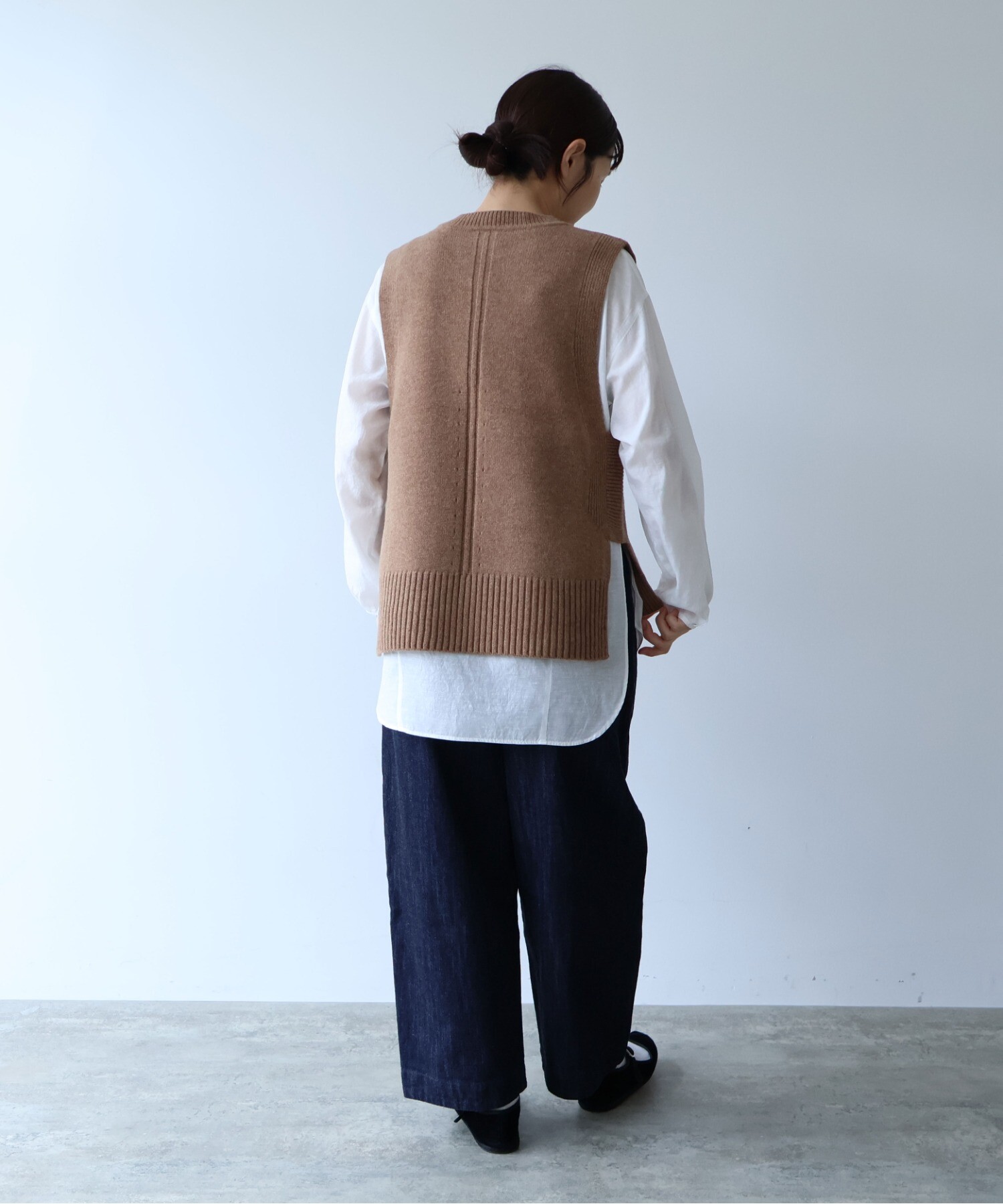 AMBIDEX Store ○NEW ENGLAND ニットベスト(F グレー): yuni