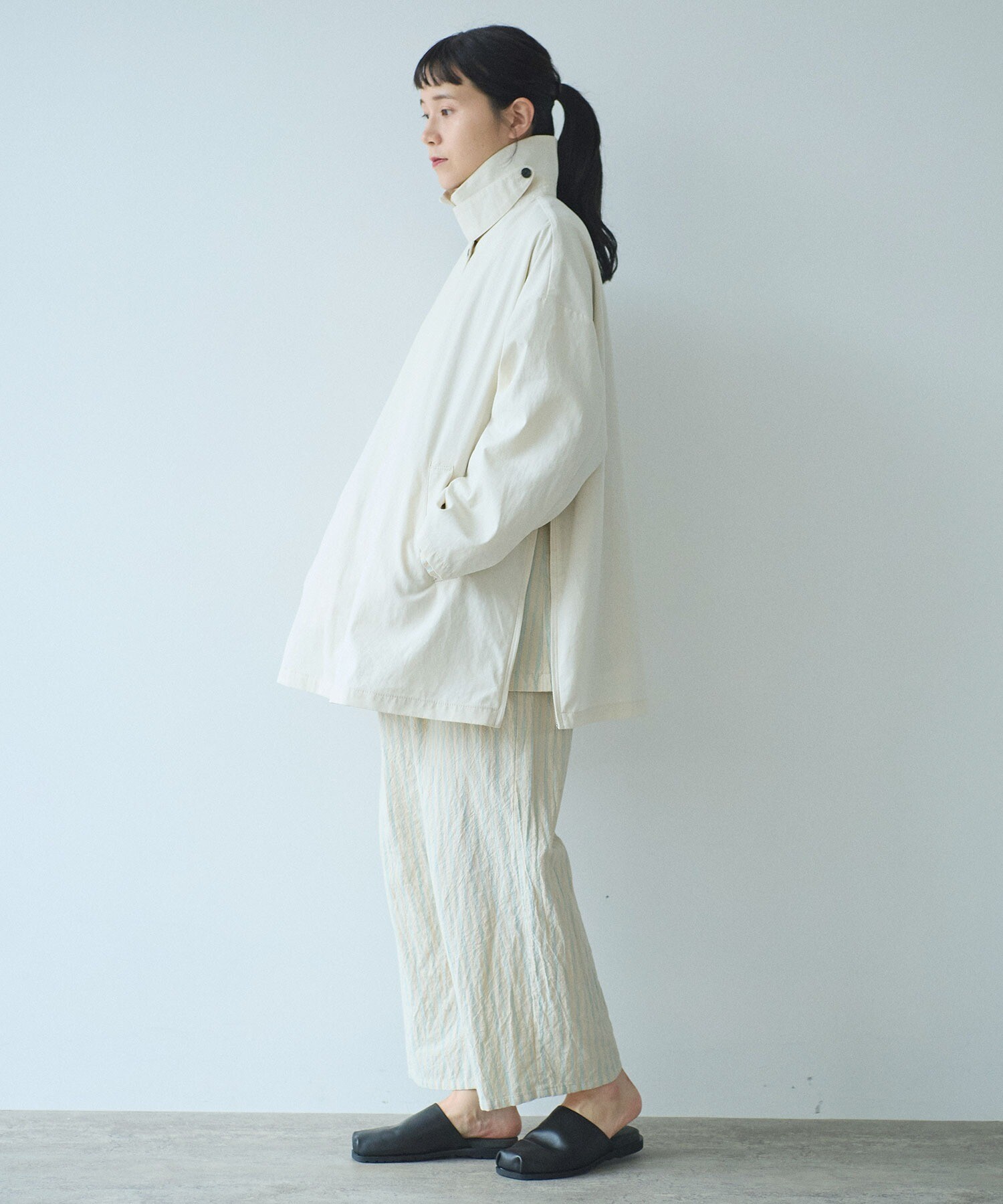 yuni イージーパンツ AMBIDEX Store △○eyelet embroidelyイージーパンツ(F マルチ