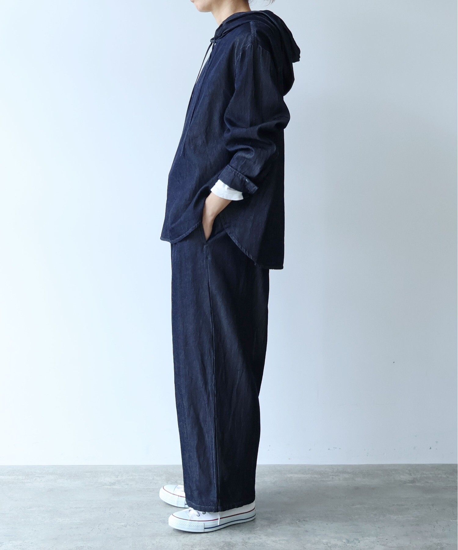 AMBIDEX Store R/C soft denim cocoon drawstrings パンツ(F