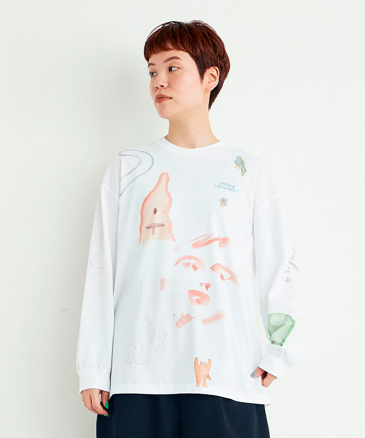 WHITE model:164cm size:0