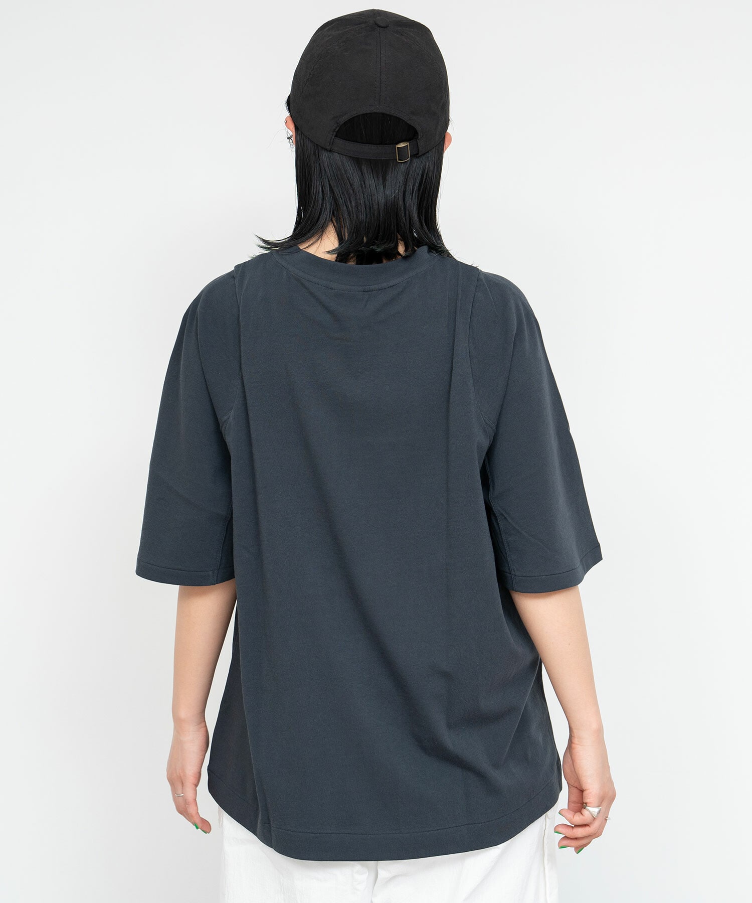 AMBIDEX Store △○ハイト天竺 BELL T-シャツ(F SV WHITE): FLAT