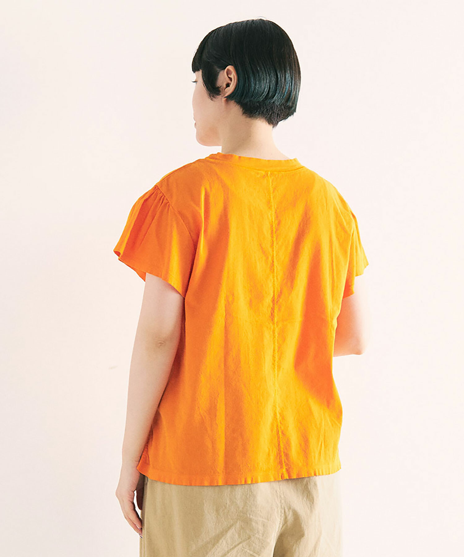 AMBIDEX Store 【予約販売】○CHIJIMI T-シャツ(F オレンジ): FLAT-cic