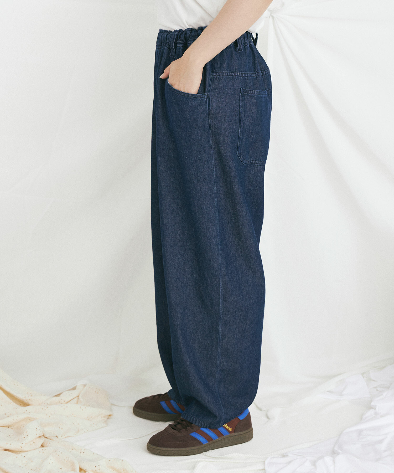 OMOD様 デニム Fブルー AMBIDEX Store ROPE DENIM 5pocket EASY パンツ(F INDIGO): buoybuoy