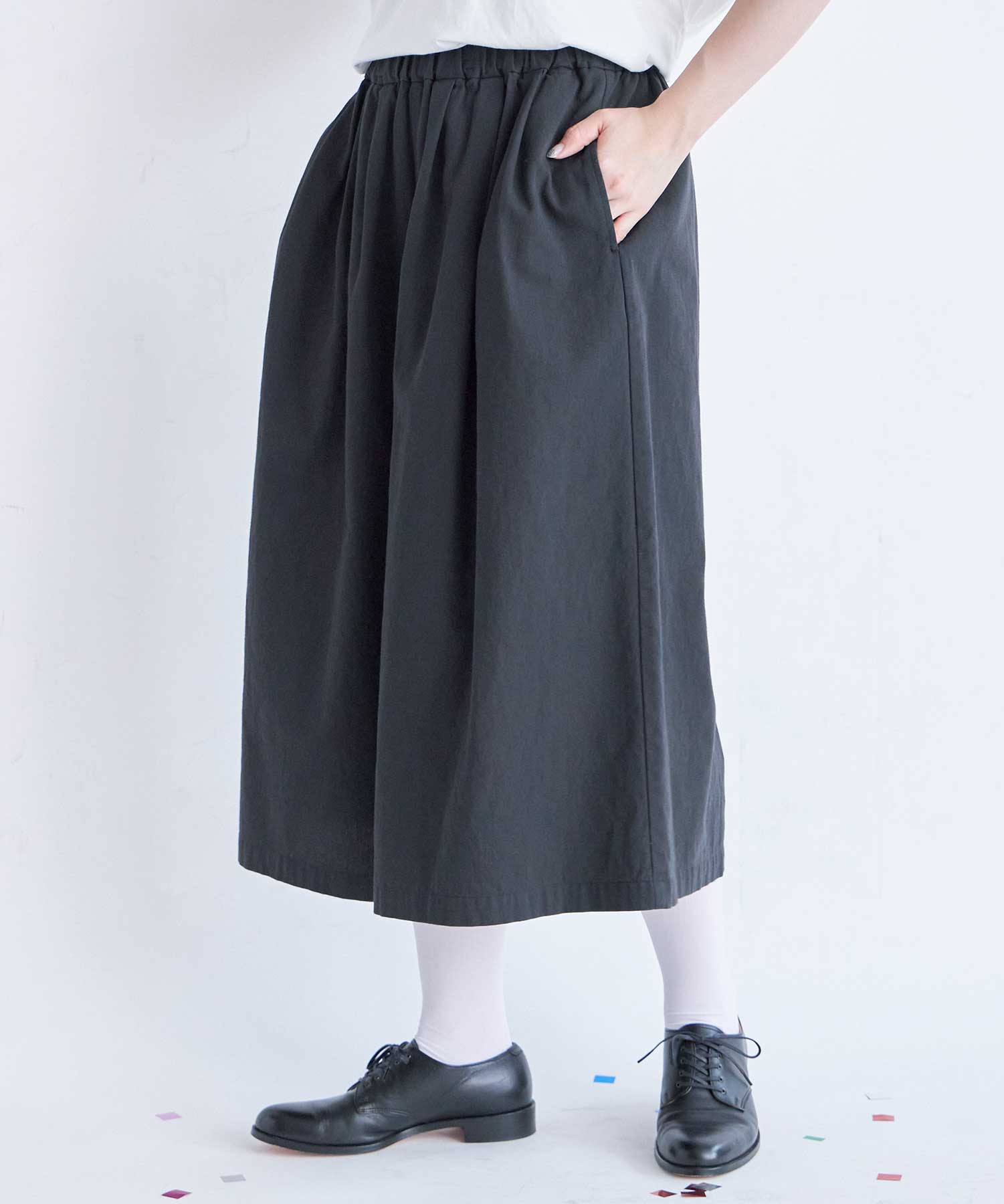 AMBIDEX Store ○強撚TWILL HAKAMAパンツ(F BLACK): FLAT-cic-HATENA