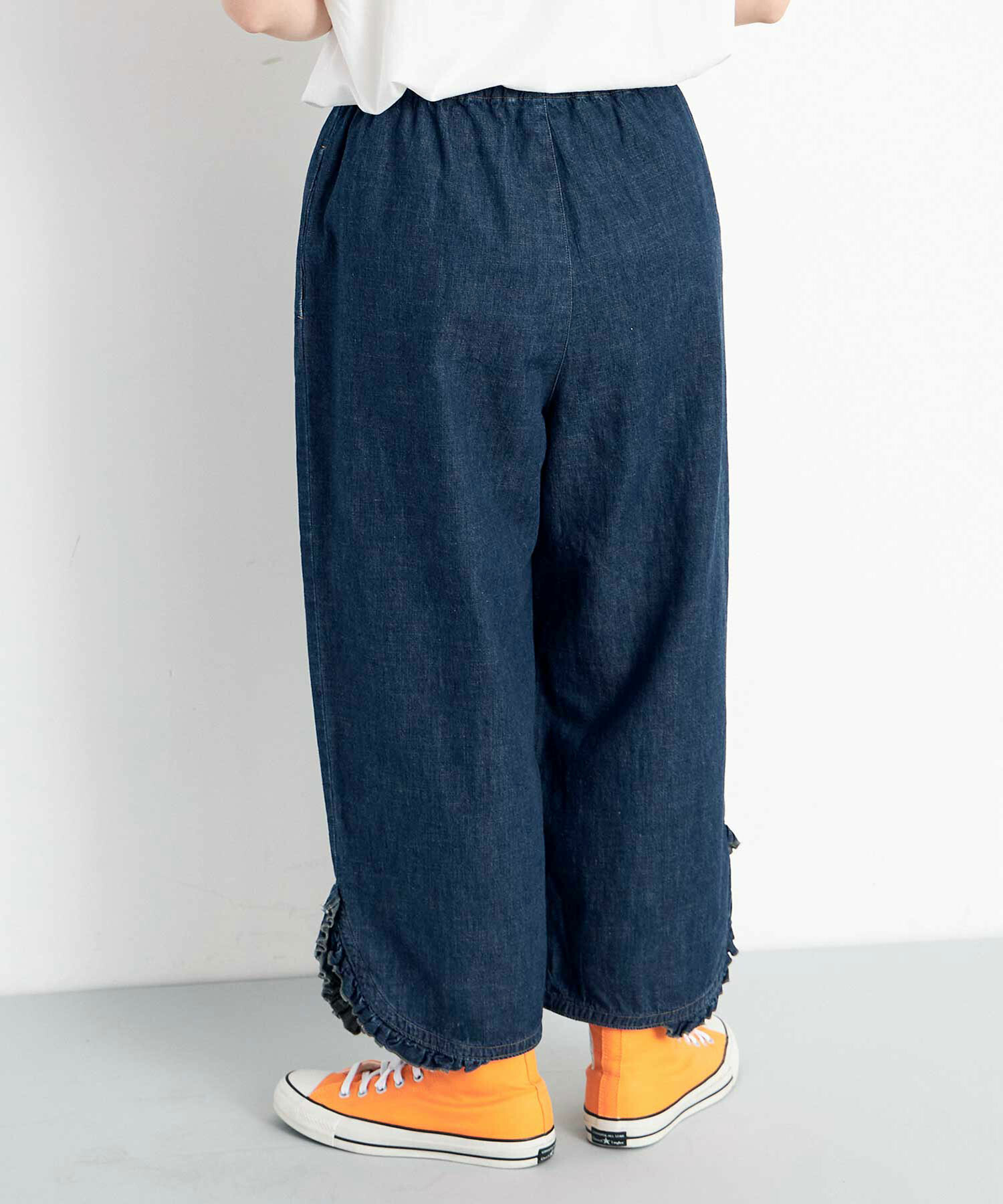 AMBIDEX Store ○8ozDENIM FRILL パンツ(F KINARI): FLAT-cic-HATENA