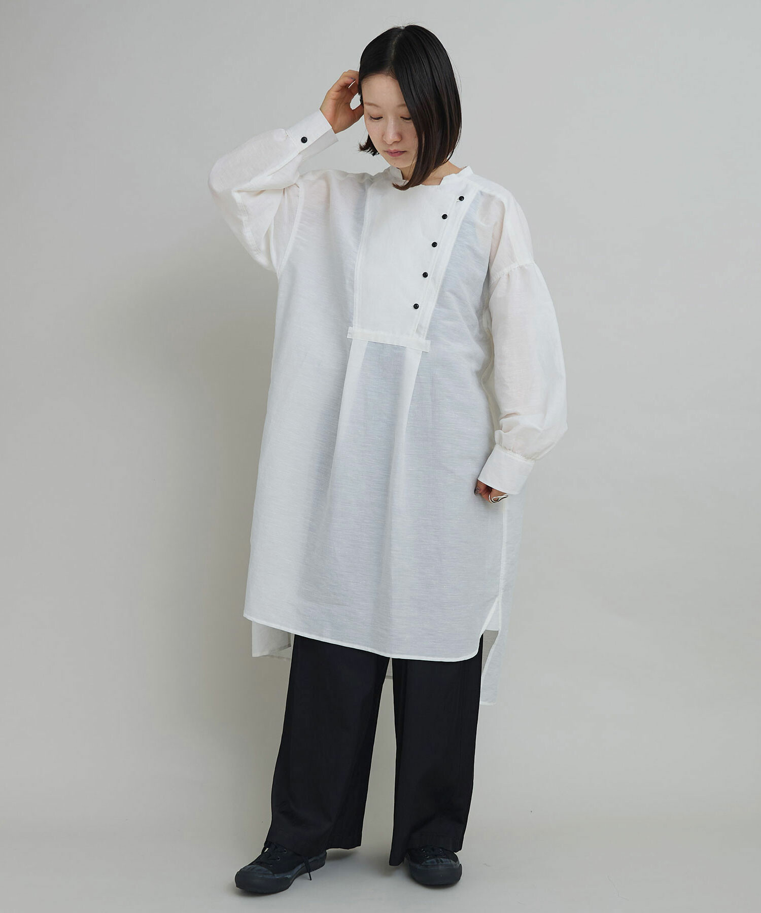plage（プラージュ）の「オーガンジーチュニックシャツ（シャツ