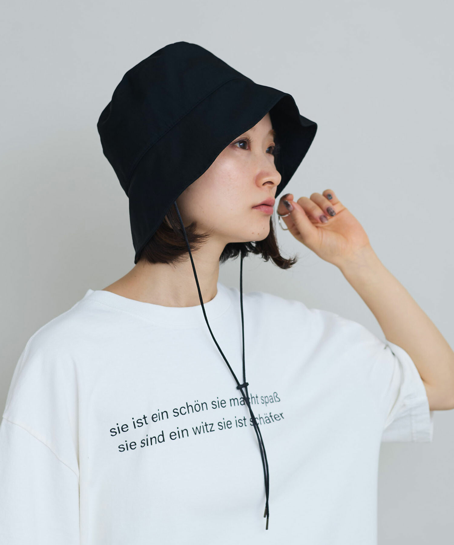 AMBIDEX Store 〇マットツイル バケットハット(F クロ): iki