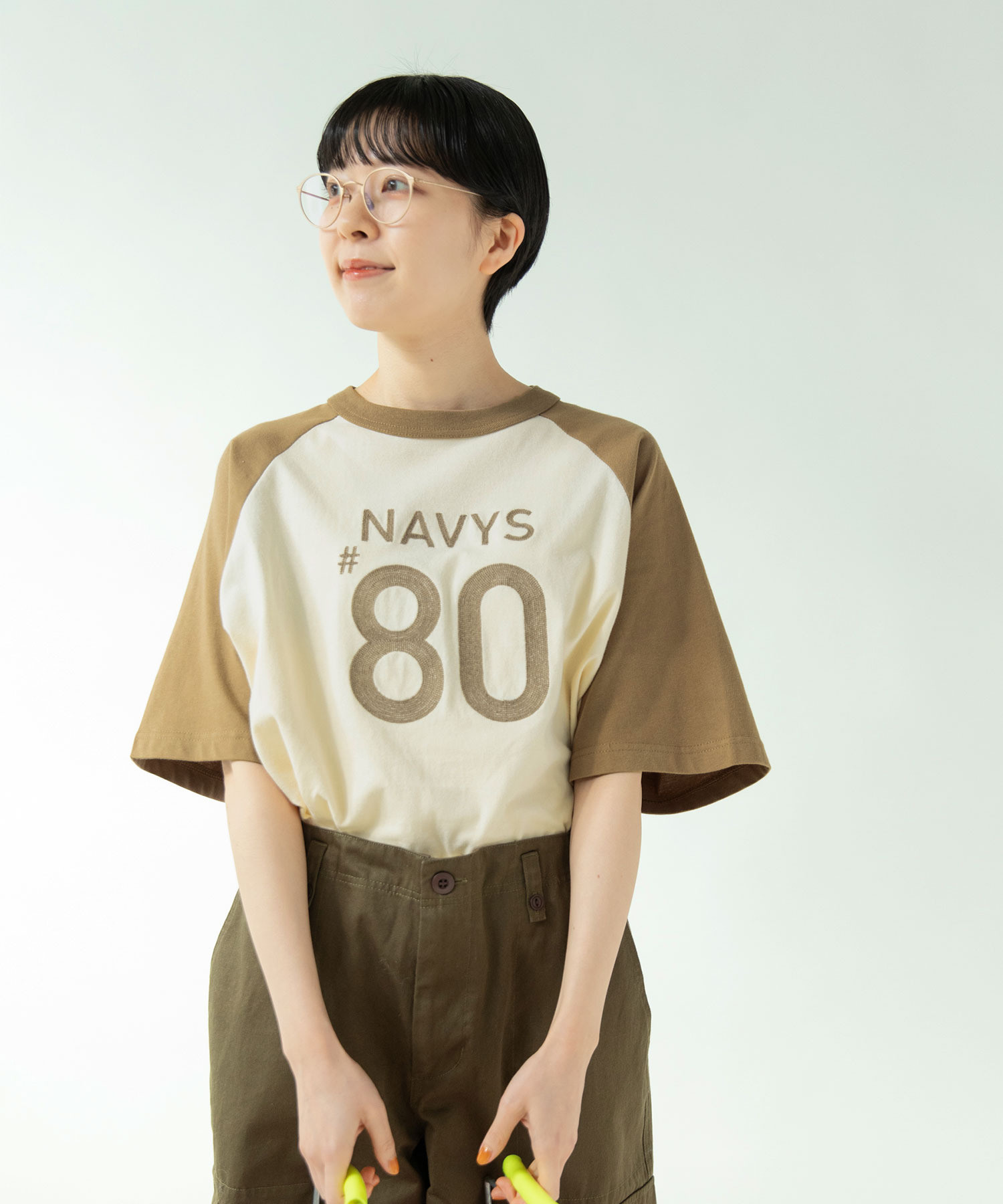 DEUXIEME CLASSE - SKARGORN ポケ付きワイドTシャツ カーキの