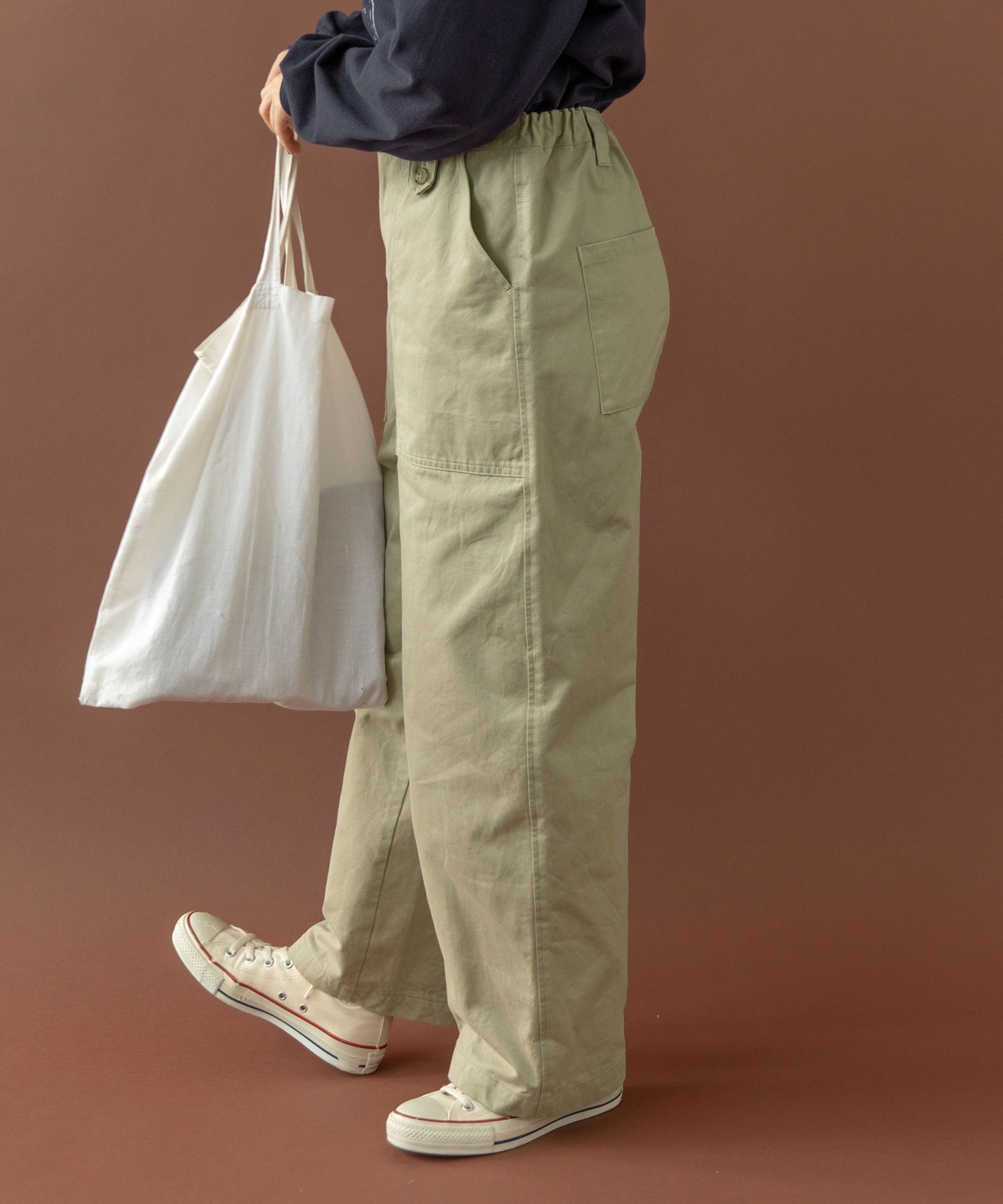 AMBIDEX Store △○雲斎ナチュラルヴィンテージワッシャー チノ後ろ