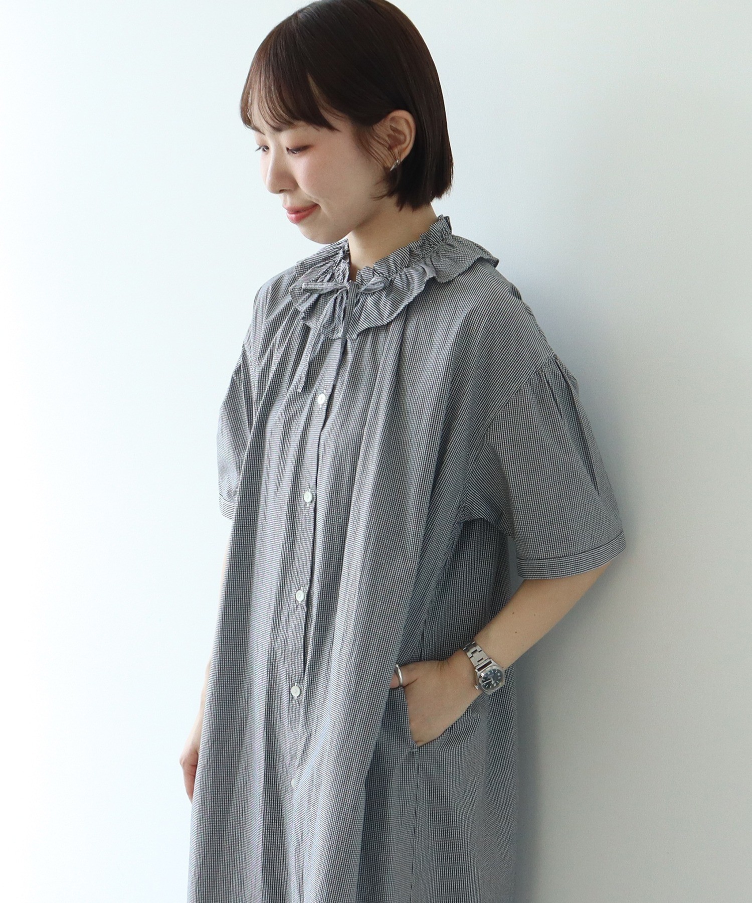 AMBIDEX Store ○○【WEB限定】チェック/ストライプ ギャザーリボン