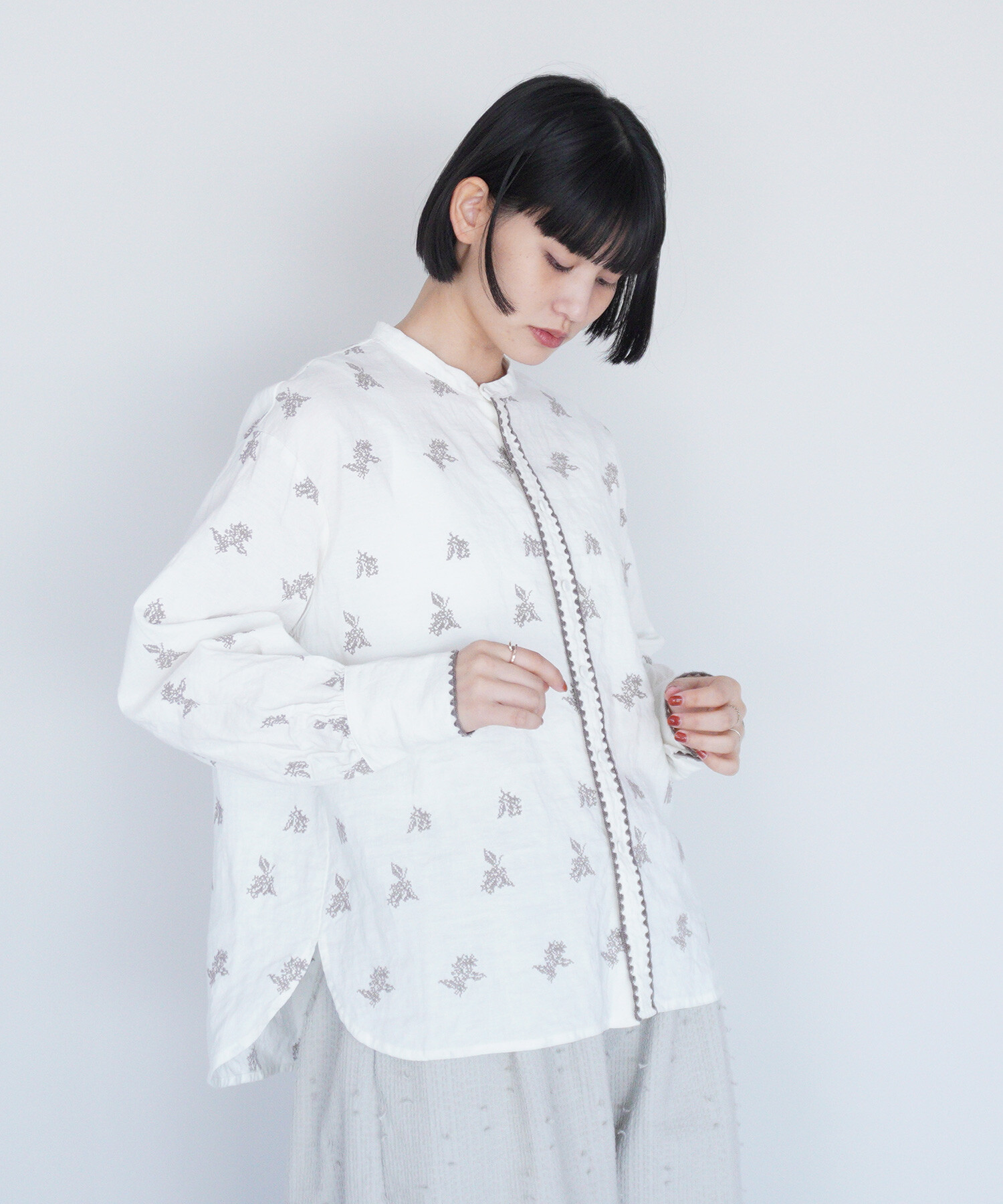 VITA KIN ヴィタキン アパルトモン エンブロイダリーブラウス 長袖 羽織 L'Appartement☆VITA KINエンブロイダリーブラウスアパルトモン