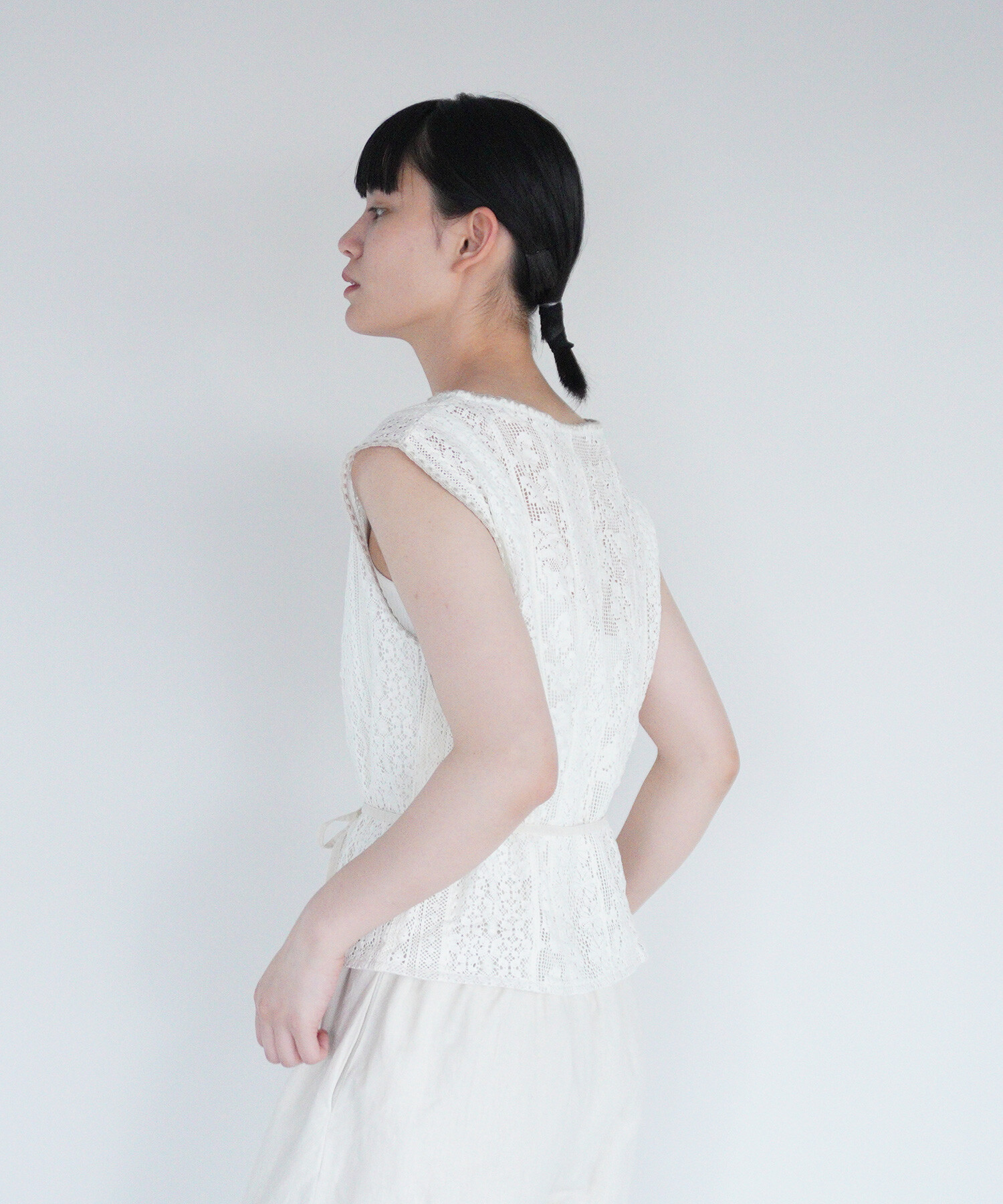 AMBIDEX Store 〇lasew ノースリーブブラウス(F キナリ): FLAT