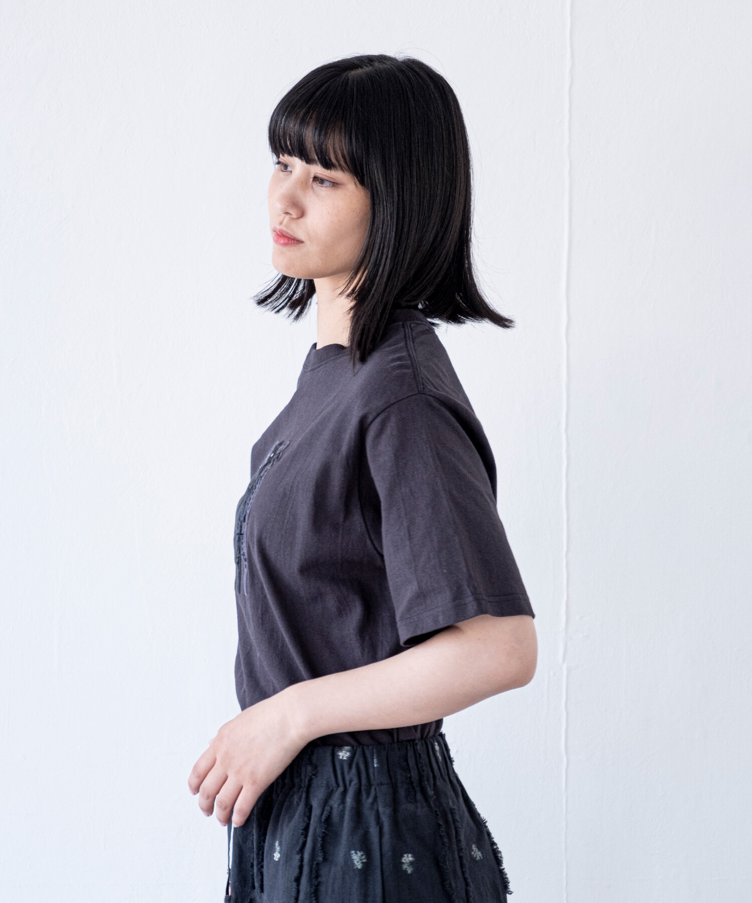 AMBIDEX Store 【予約販売】〇bloom'applique Tシャツ(F