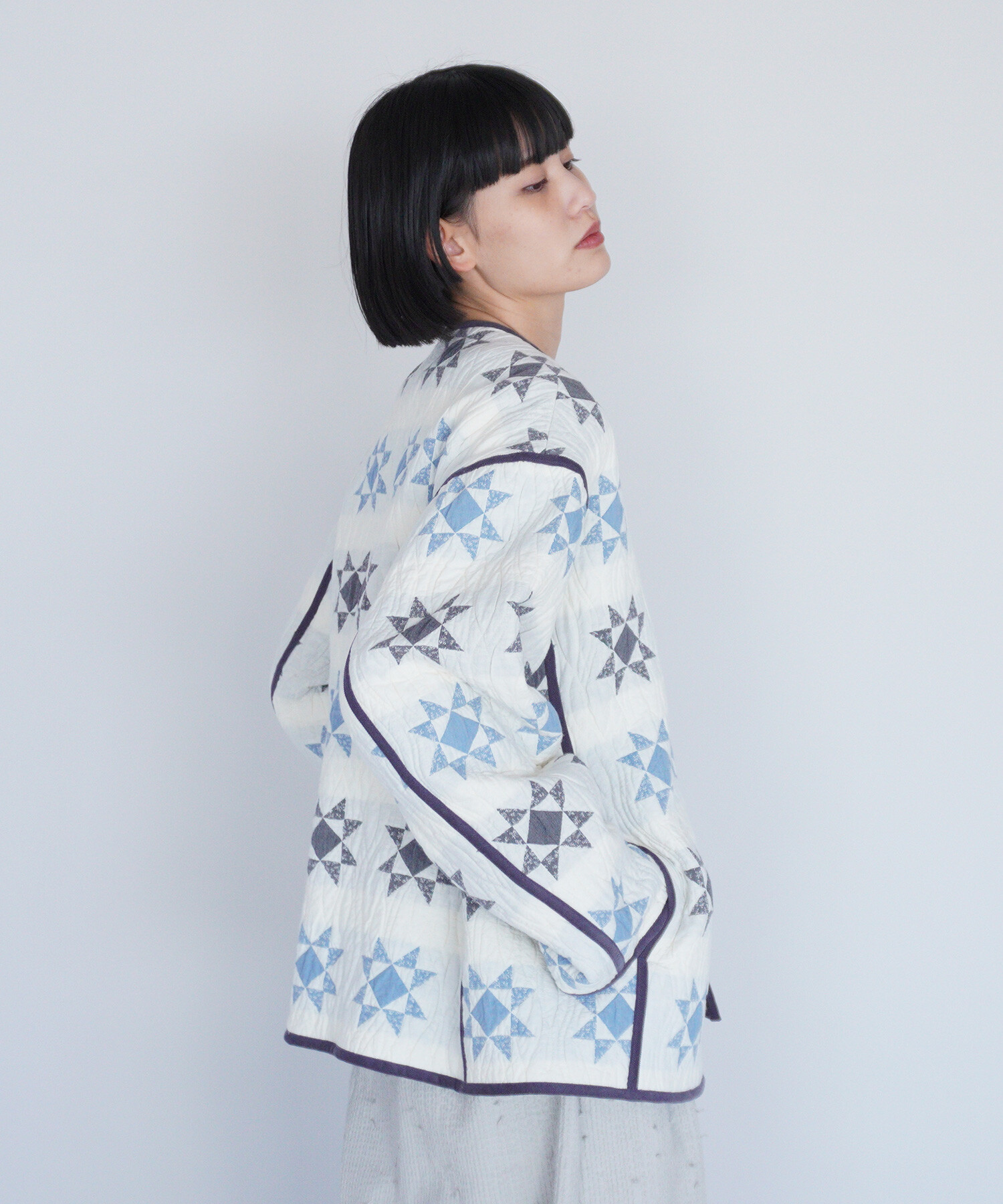 AMBIDEX Store 【予約販売】〇patchwork quilt jacquard