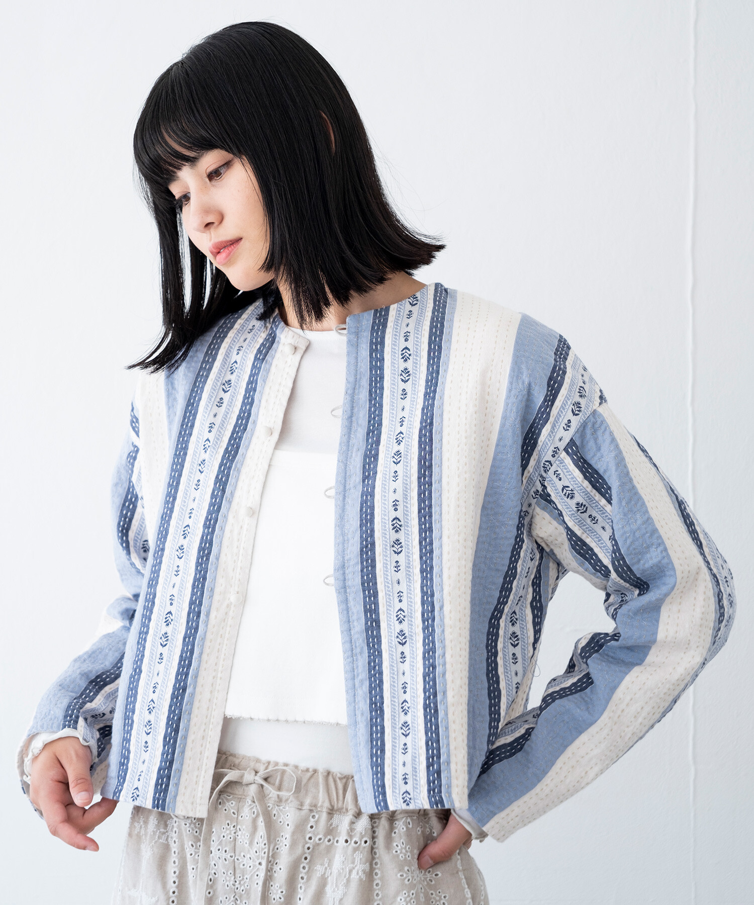 AMBIDEX Store 【予約販売】〇kantha jacquard ショート