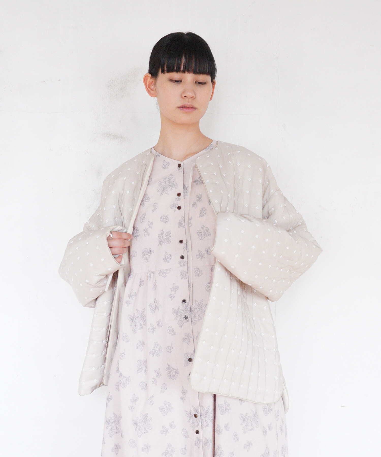 AMBIDEX Store 【予約販売】〇flower dot quilt jacquard