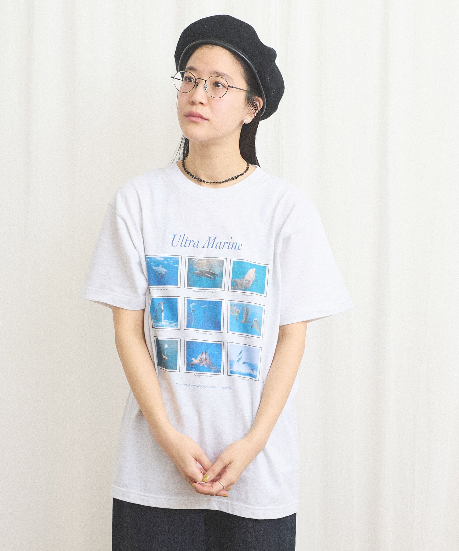 AMBIDEX Store 〇Ultra Marine Tshirt(F アッシュグレー): l'atelier