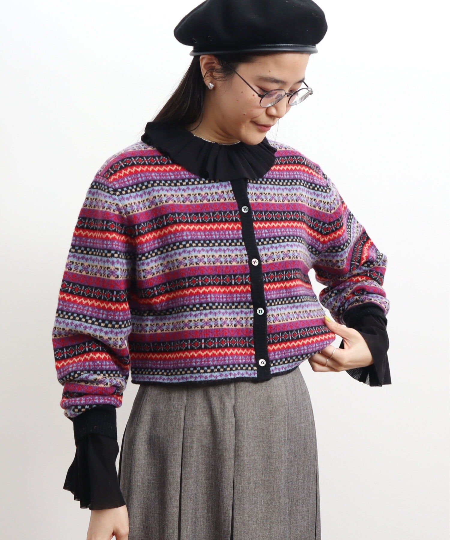 next fairisle cardigan