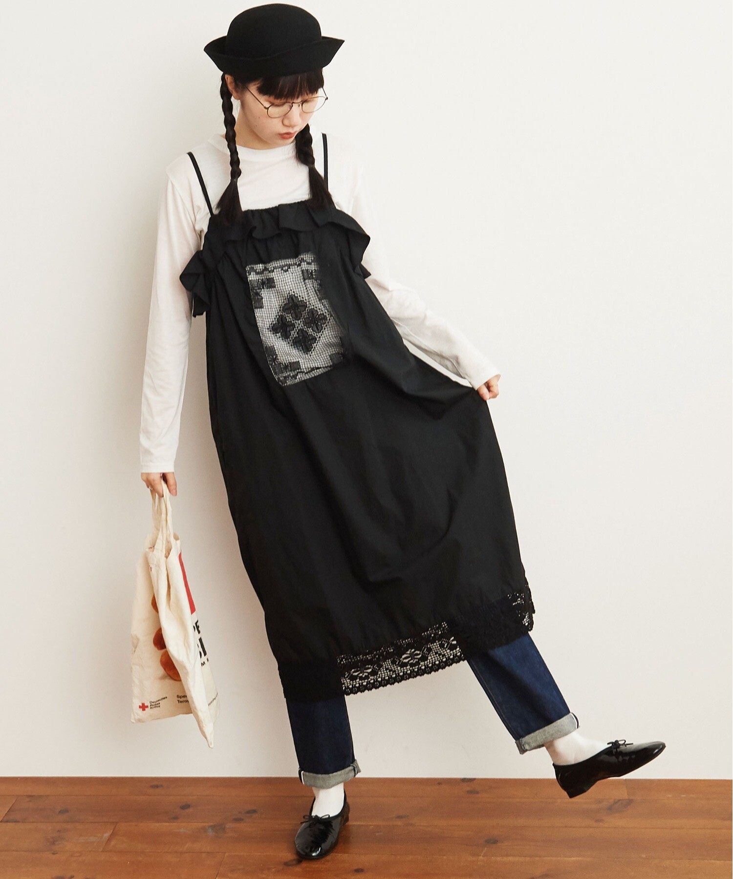AMBIDEX Store ○Tuscany lace apron dress(F クロ): l'atelier du savon