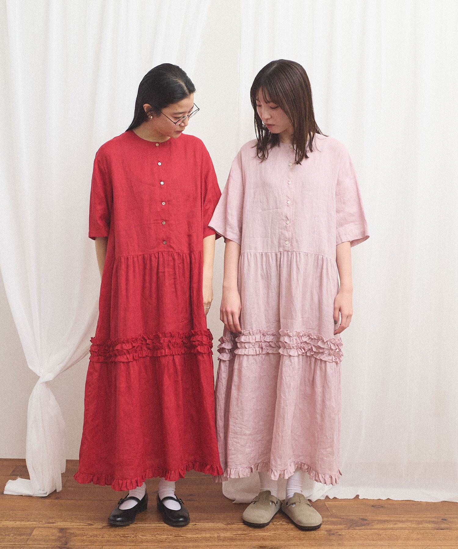 AMBIDEX Store daily LINEN dress(F グリーン): l'atelier du savon