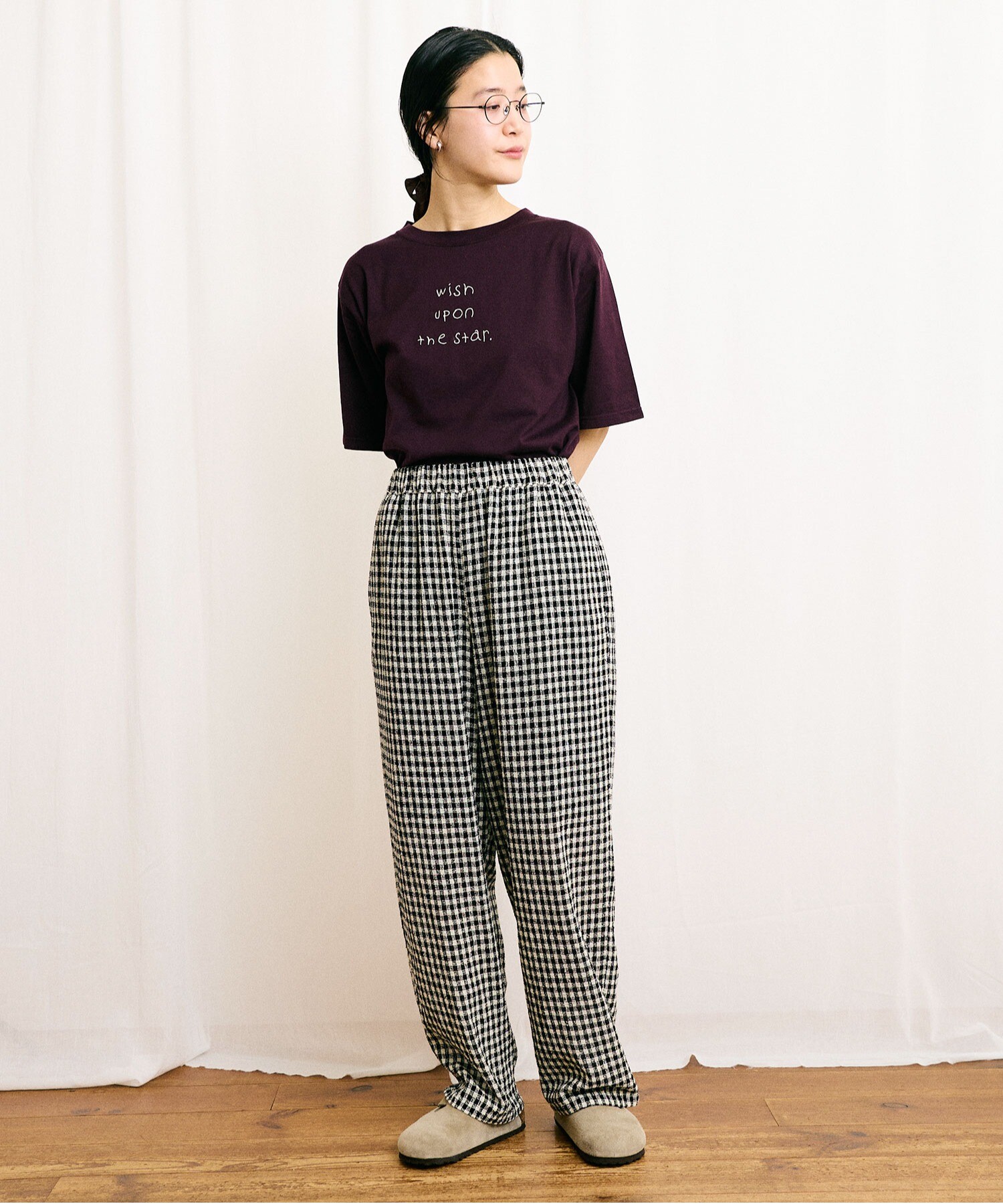 AMBIDEX Store △〇silhouette pants(F チェック): l'atelier du