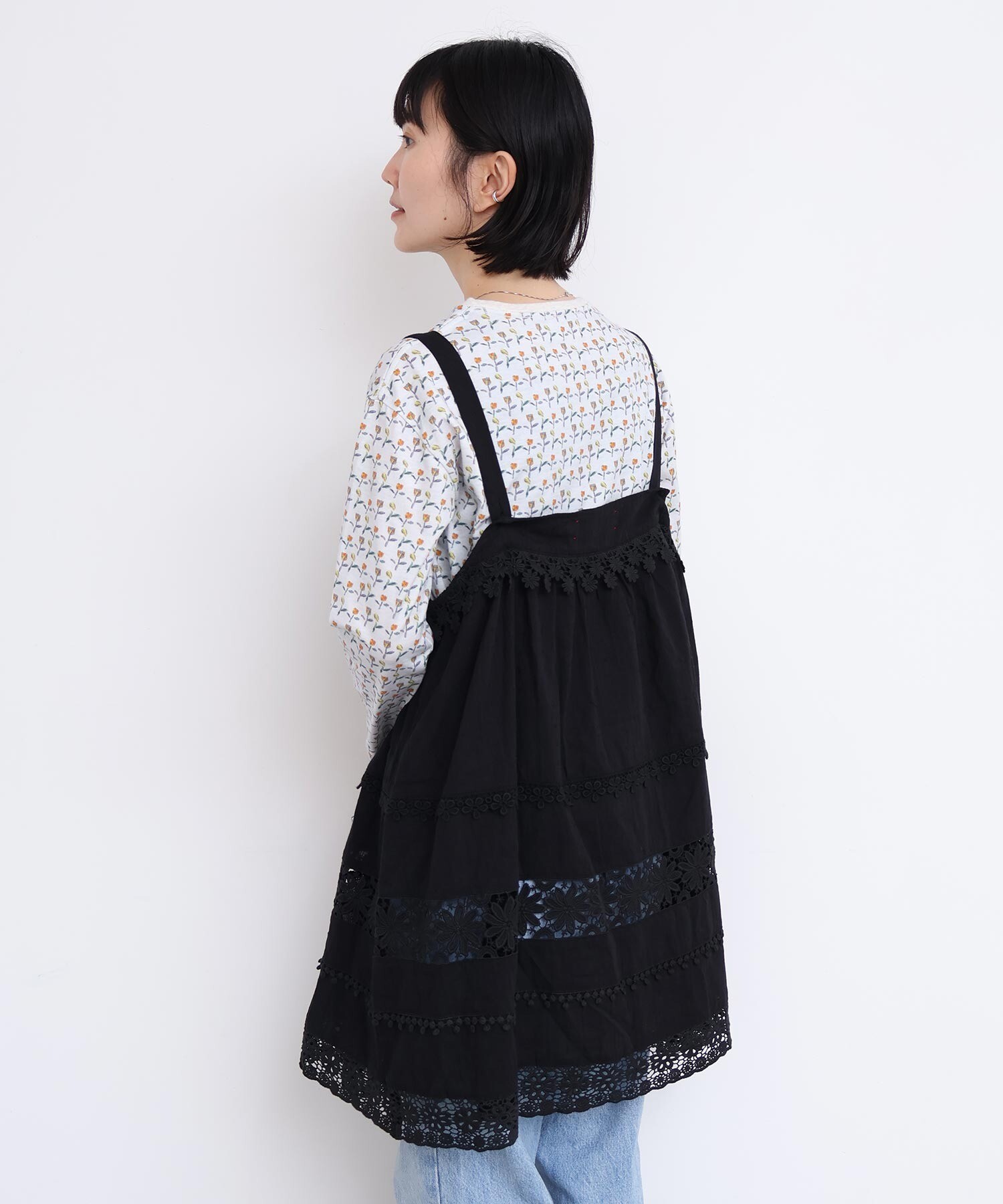 AMBIDEX Store 【予約販売】つぎはぎレース パッチワークキャミ