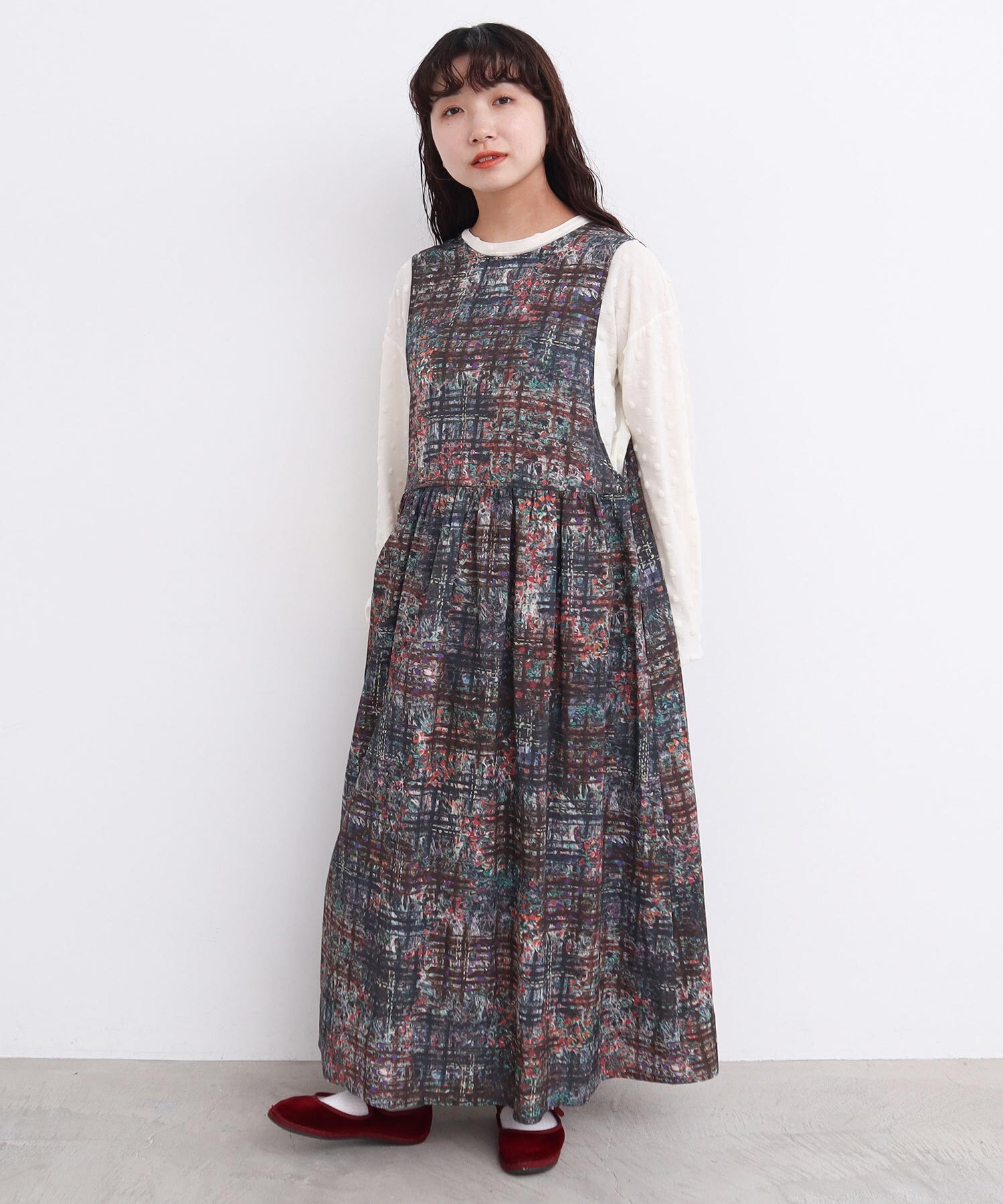 ワンピース hanakkory AMBIDEX Store check × hana 2wayノースリワンピース (F コゲチャ): l