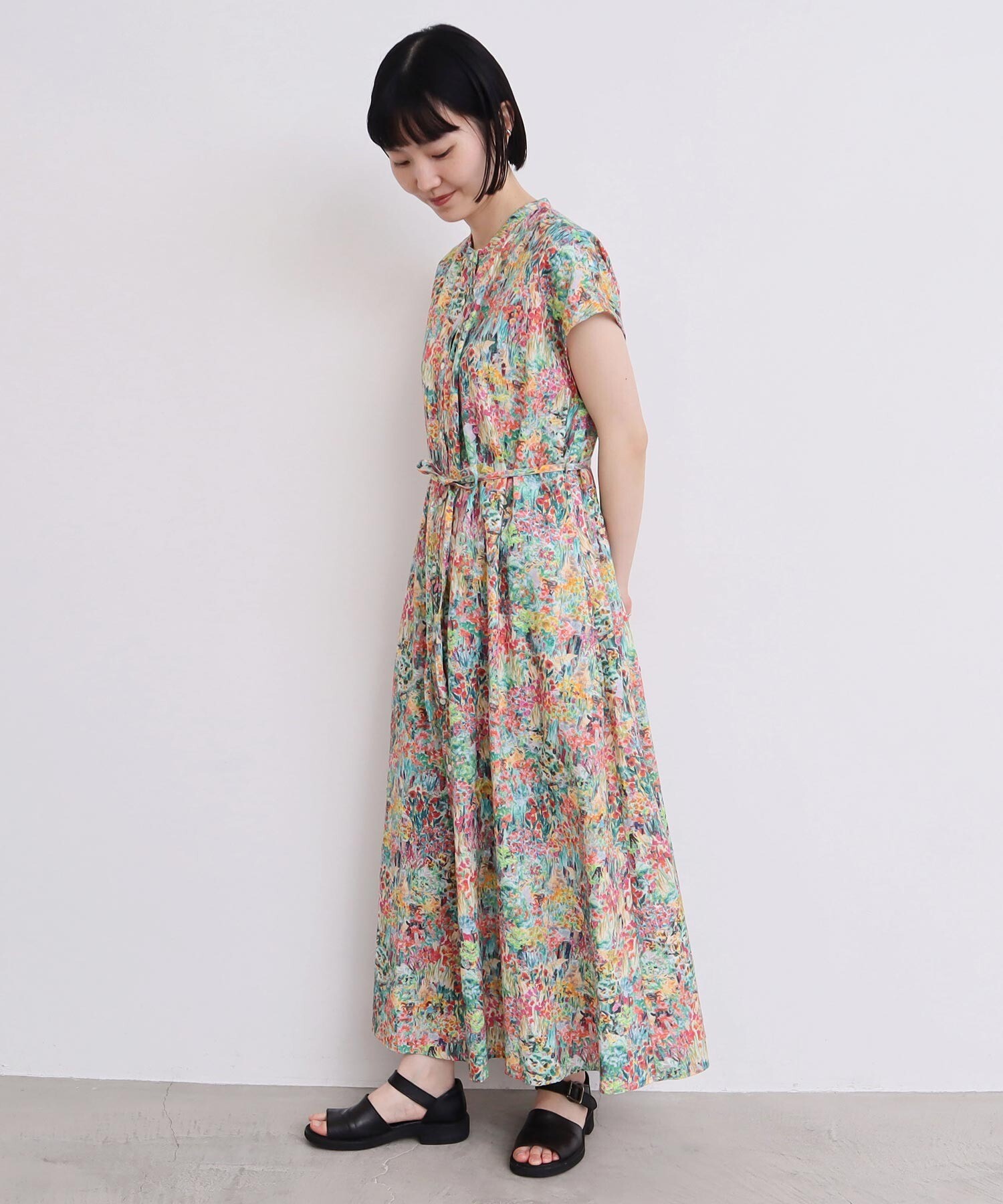 もりはなえさんの反物からワンピーススーツ ワンピース 7733 (カウンタービズ)｜会社の制服通販【Cue