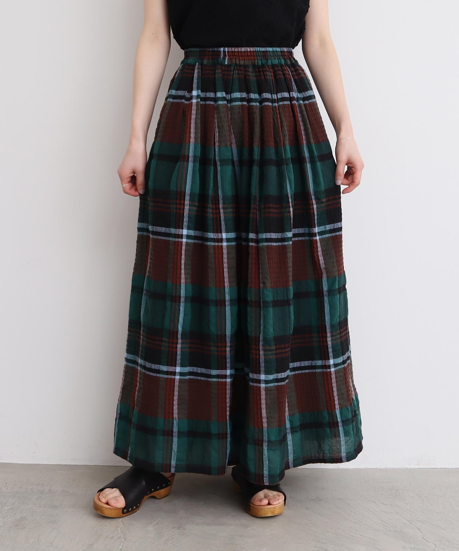 Chloé シルクジャカード＆ルレックス製フルイドマキシスカート
