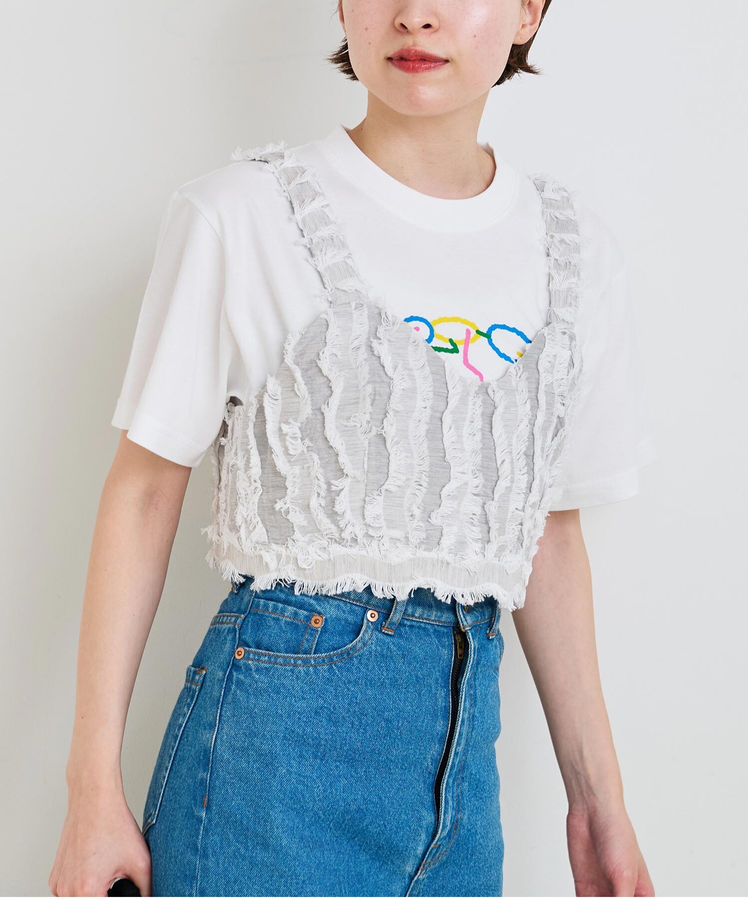 人気カラーの ○○WAVE Store AMBIDEX CUT l コン): ビスチェ(F ジャカード トップス