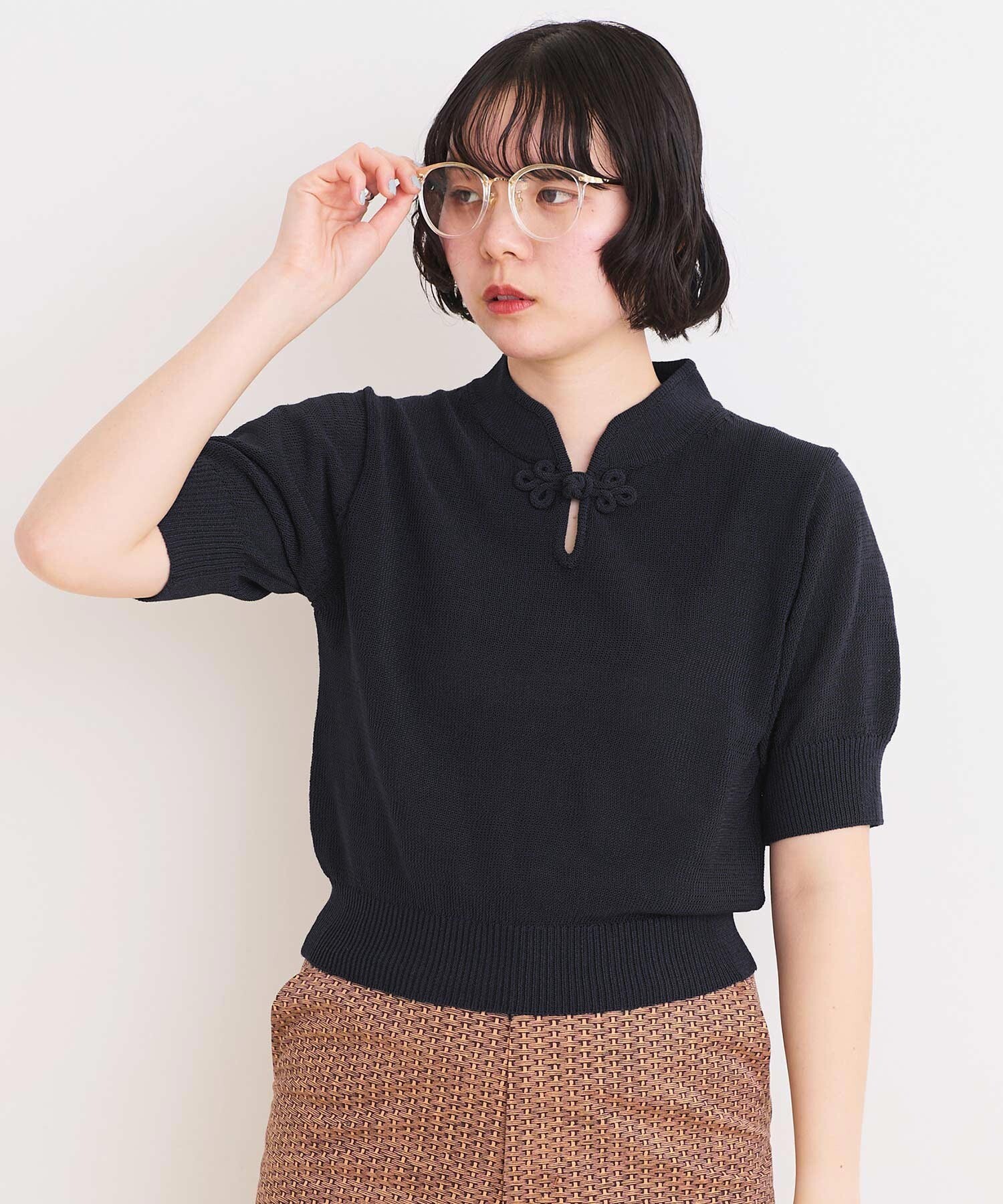 AMBIDEX Store 【予約販売】〇COTTON NYLON 華釦 半袖プル
