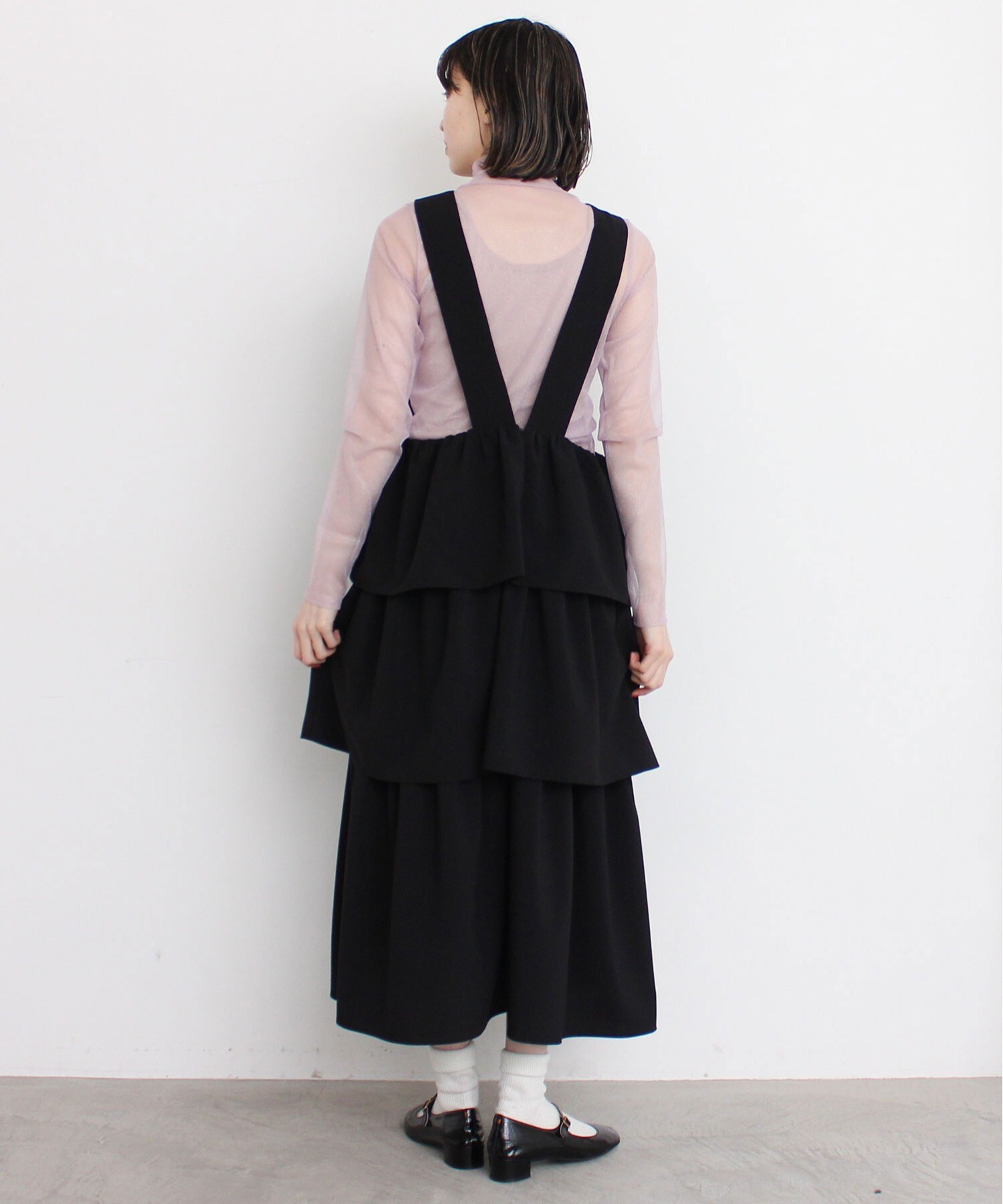 AMBIDEX Store ○△TIERED FRILL apron onepiece(F クロ): l'atelier 