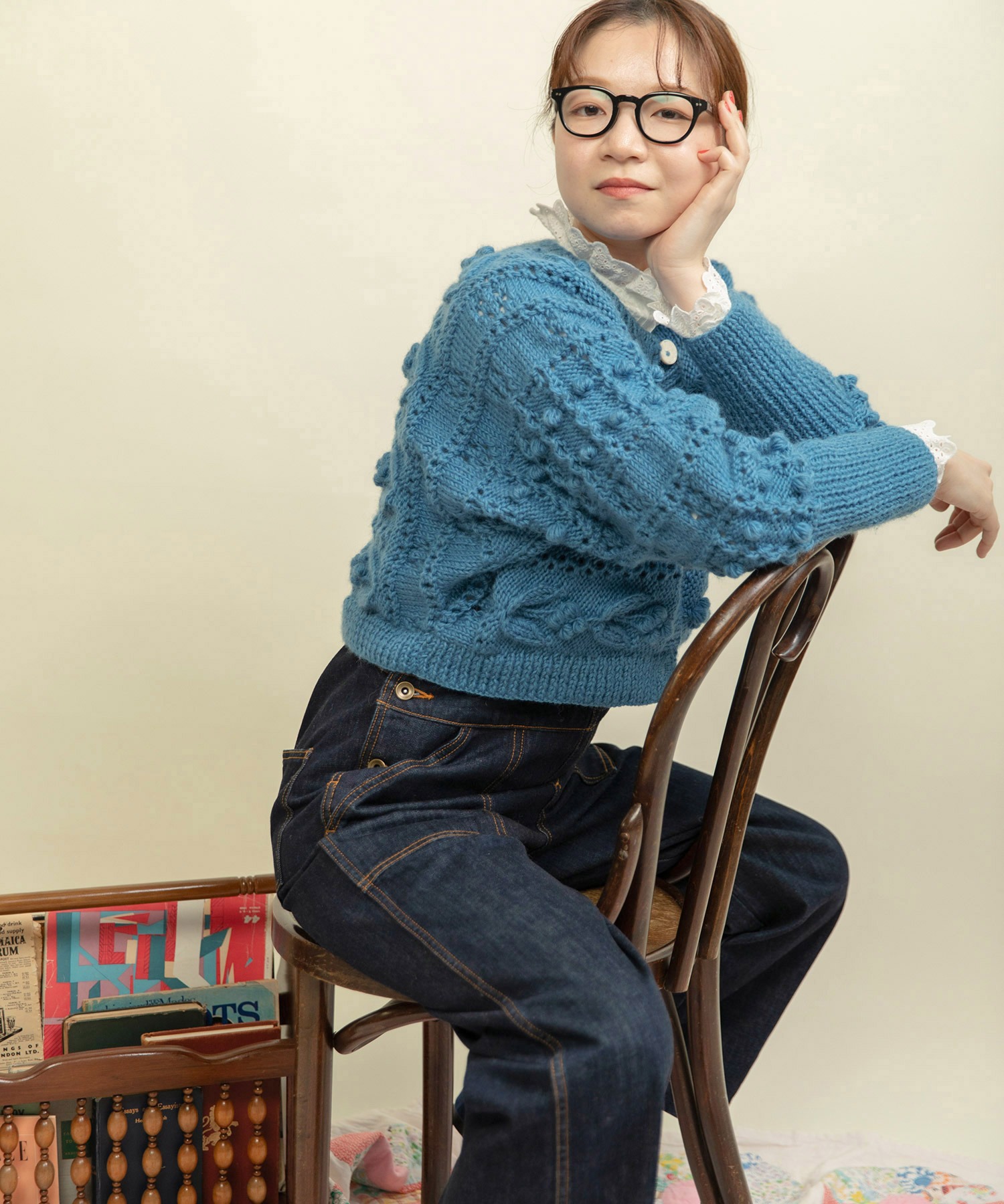 いちるページ AMBIDEX Store 【予約販売】○ネパールギルボックス もよう編み