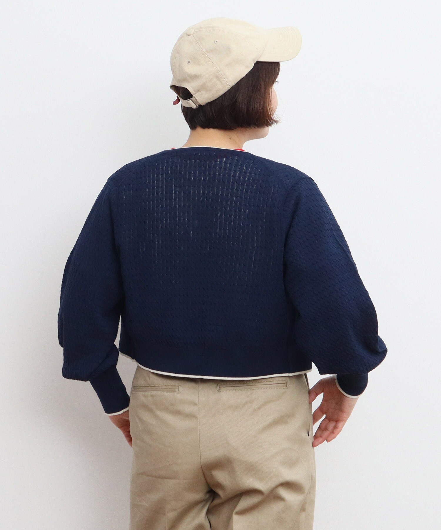 AMBIDEX Store 【予約販売】○coolcottonケーブル編み ショート