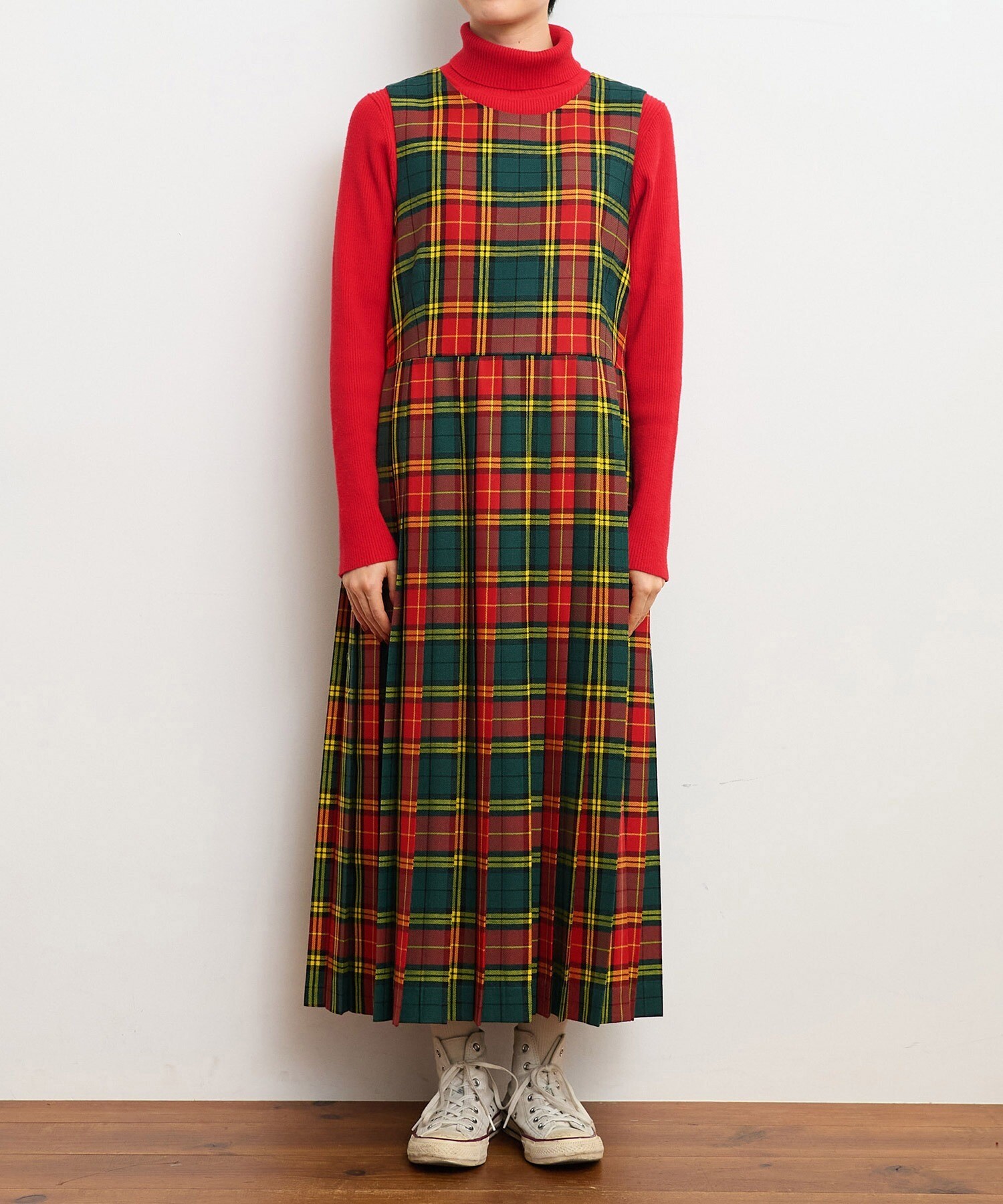 AMBIDEX Store ○2/48タータンチェックワンピース(F イエロー): CHILD