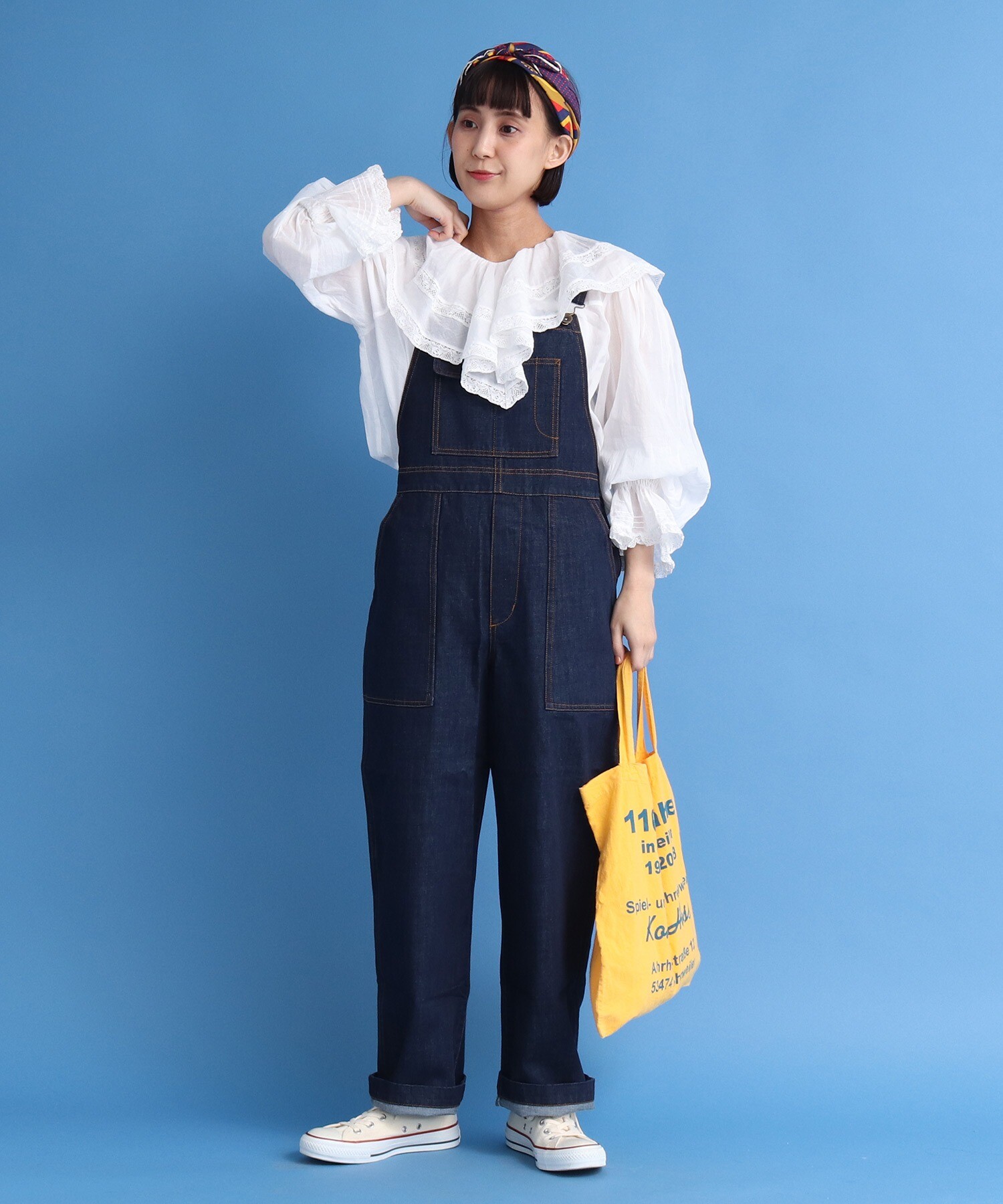 AMBIDEX Store △デニムサロペット(36 コン): Dot and Stripes CHILD WOMAN