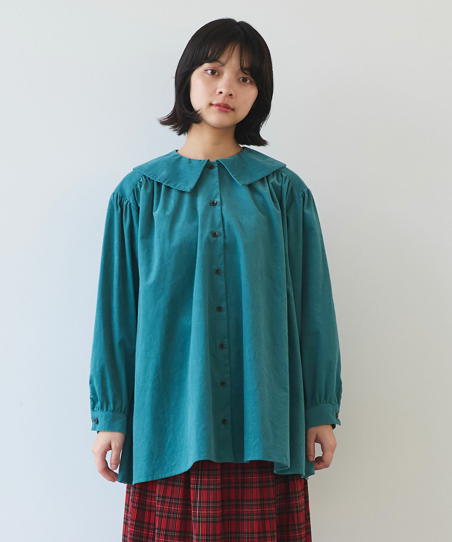 bulle de savon ビュルデサボン シャツコールブラウス 03-01-BL-003-24-2 bulle de savon ビュルデサボン シャツコールブラウス 03-01-BL
