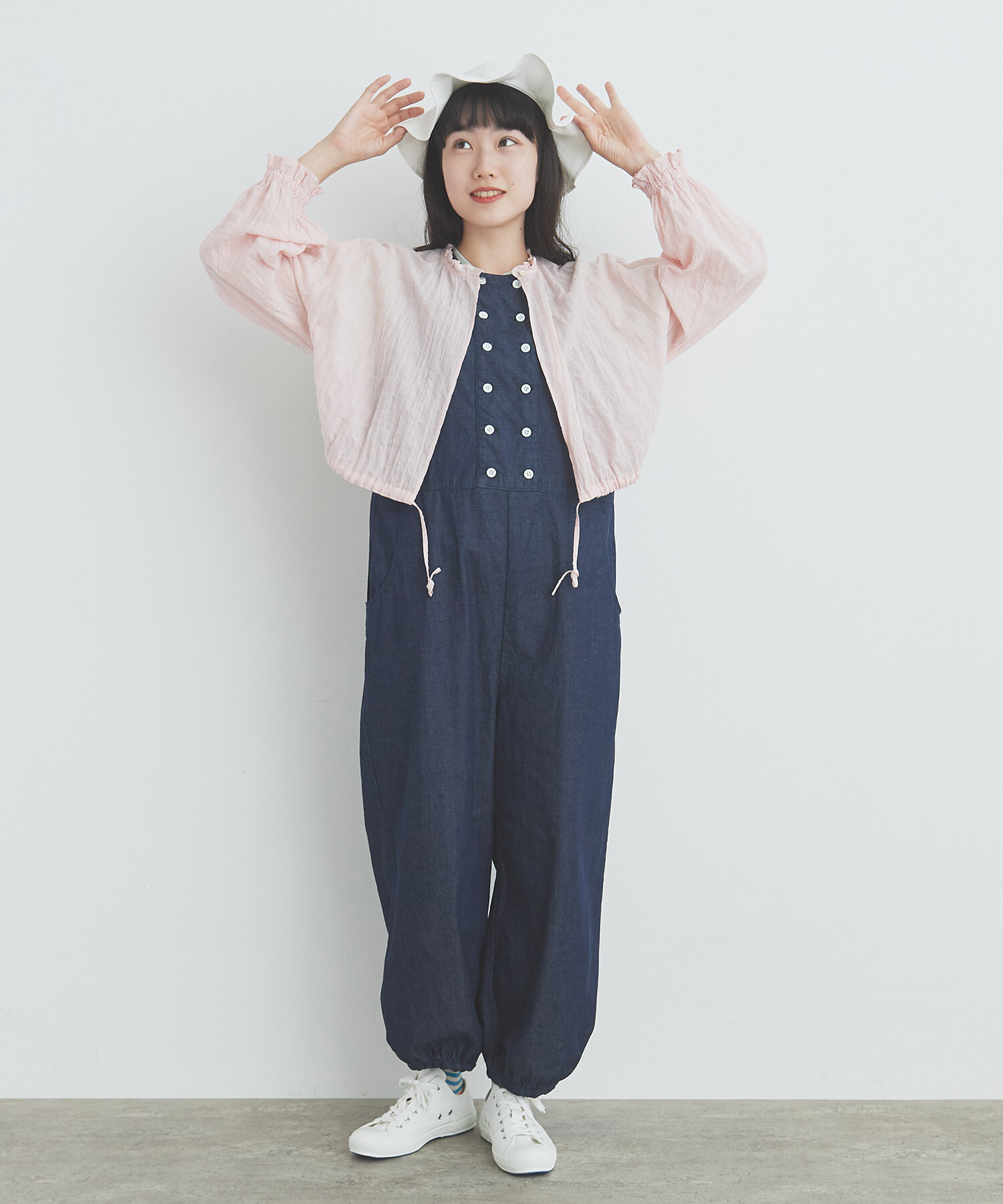 AMBIDEX Store ○shirring stripe ブラウス(F ピンク): bulle de savon