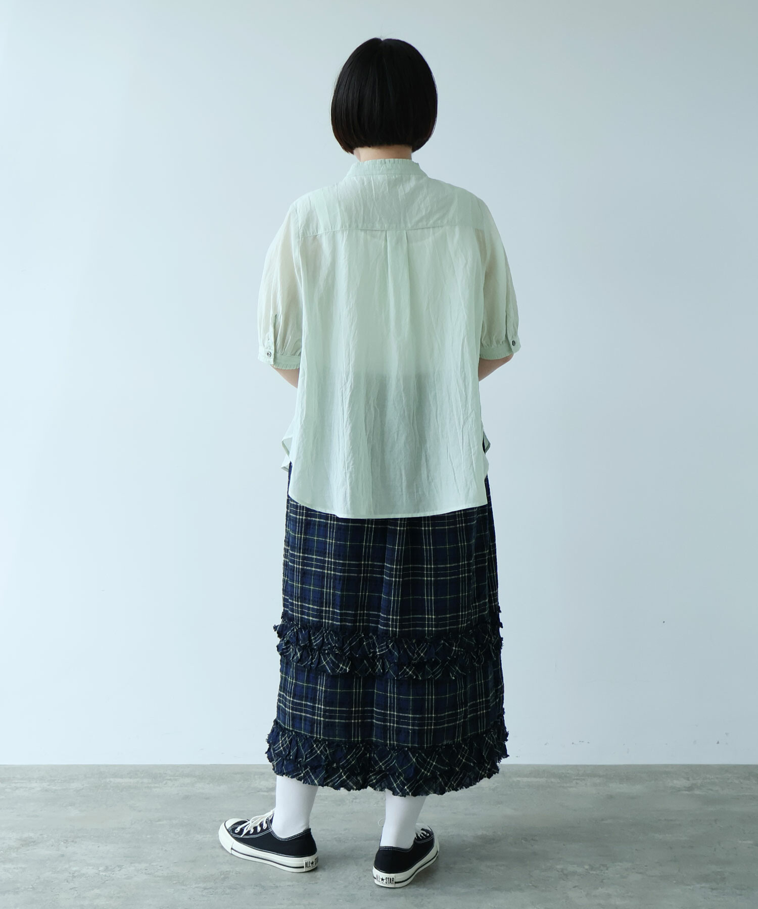 AMBIDEX Store ○ コットン / キュプラ ローンIBK stand ブラウス(F