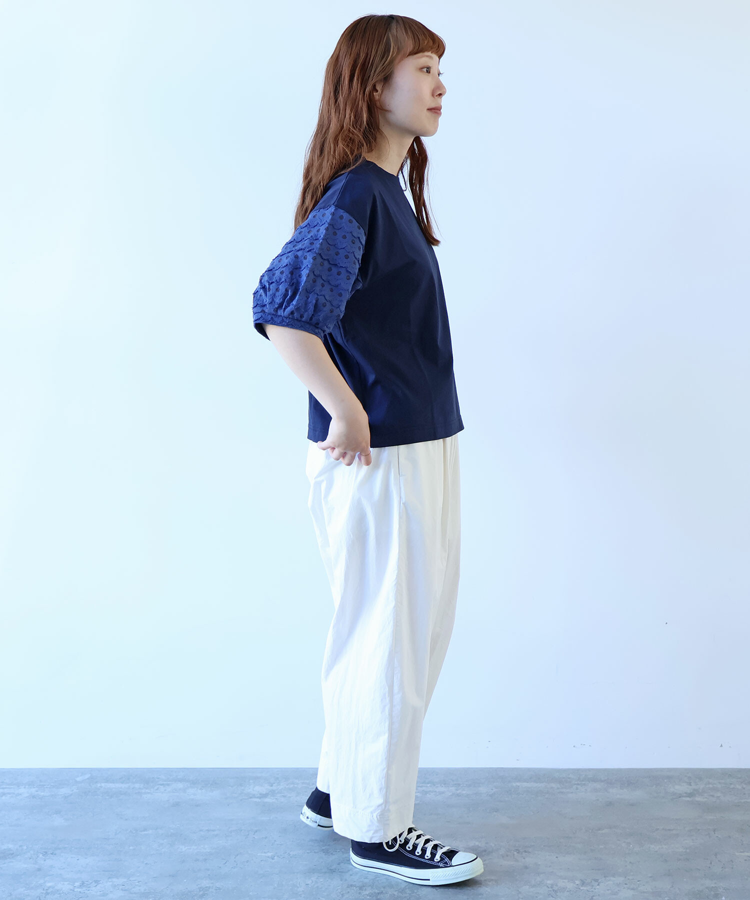 AMBIDEX Store △〇 naminami レース プルオーバー(F シロ