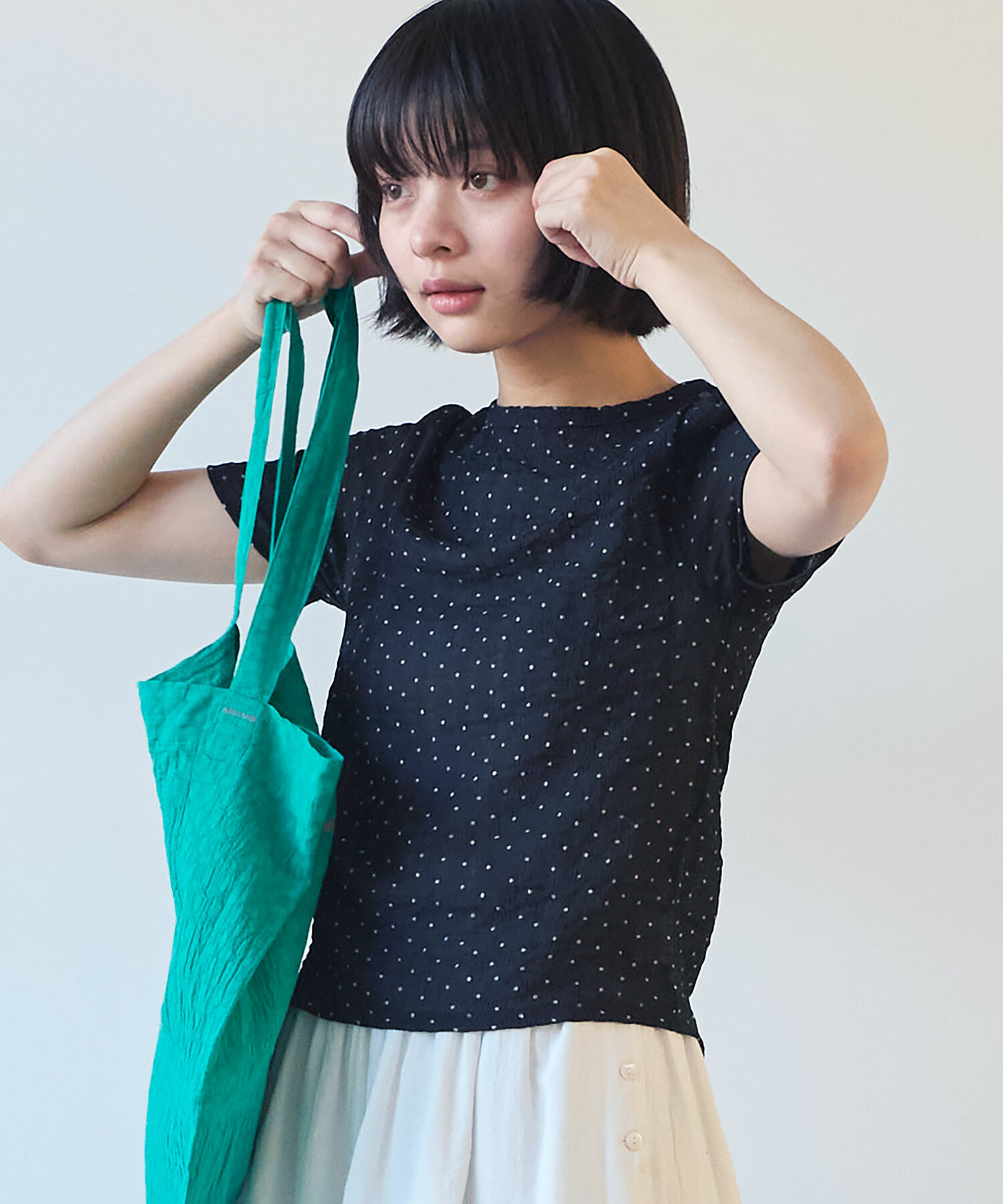 BoTT 半袖シャツ XL ストライプ ガーゼ素材 刺繍ロゴ ピスネーム ブルー CODDERR】ロゴ刺繍 ハーフジップ ビッグシルエット裏毛半袖プル