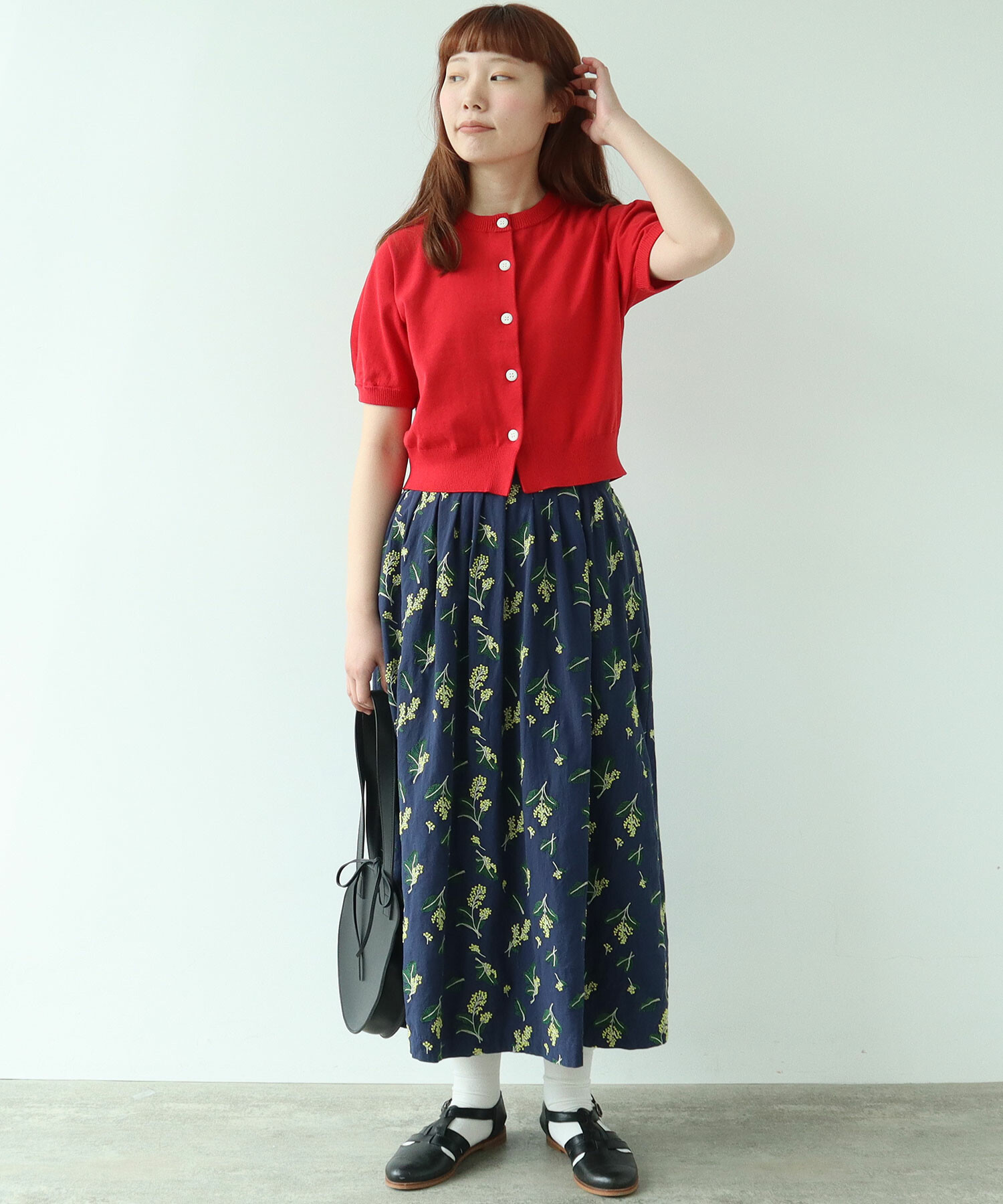 AMBIDEX Store 〇 COOL POTTER 半袖カーディガン(F アイボリー