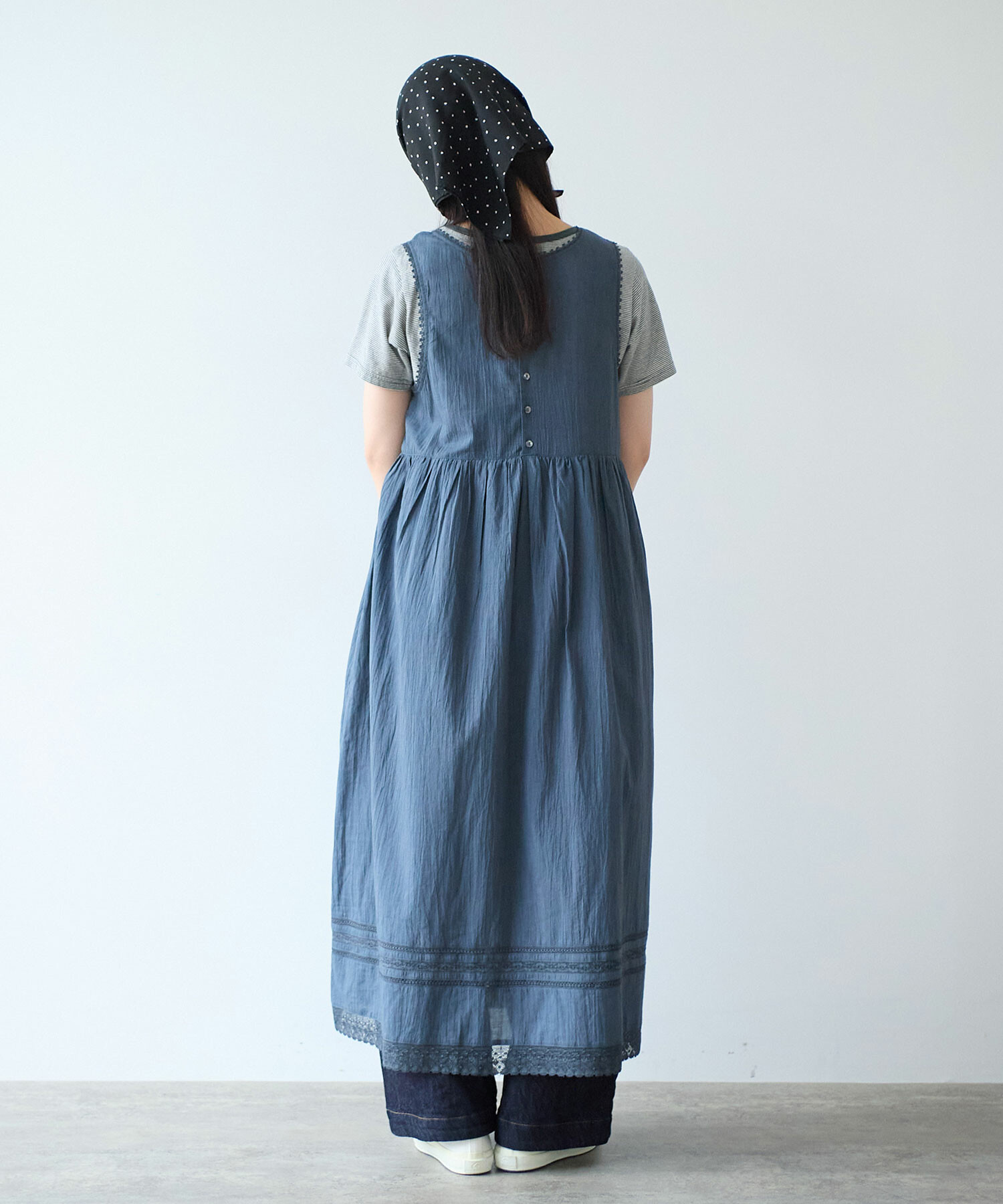 AMBIDEX Store 【予約販売】○ antique lace summer dress(F スミクロ