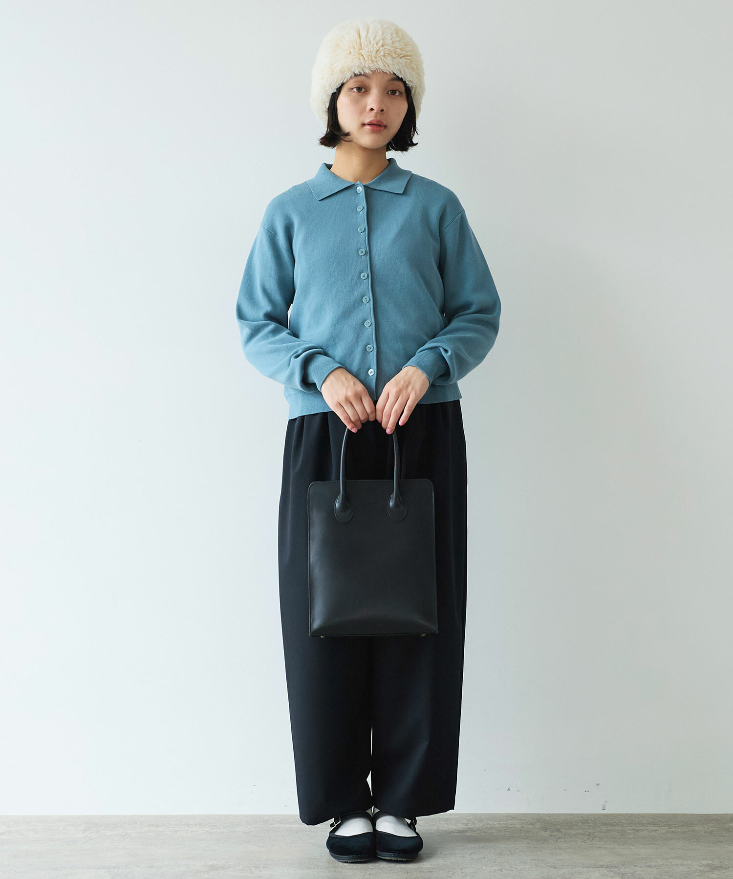 みぃちゃです AMBIDEX Store 【予約販売】〇 2 / 80 TWツイル タックパンツ(F クロ