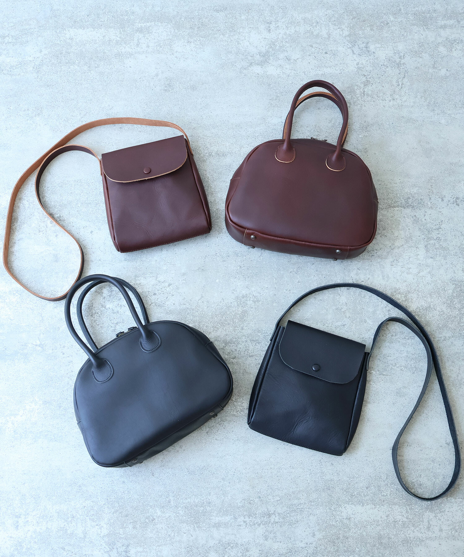 AMBIDEX Store ○ leather daikei バッグ(F クロ): bulle de savon
