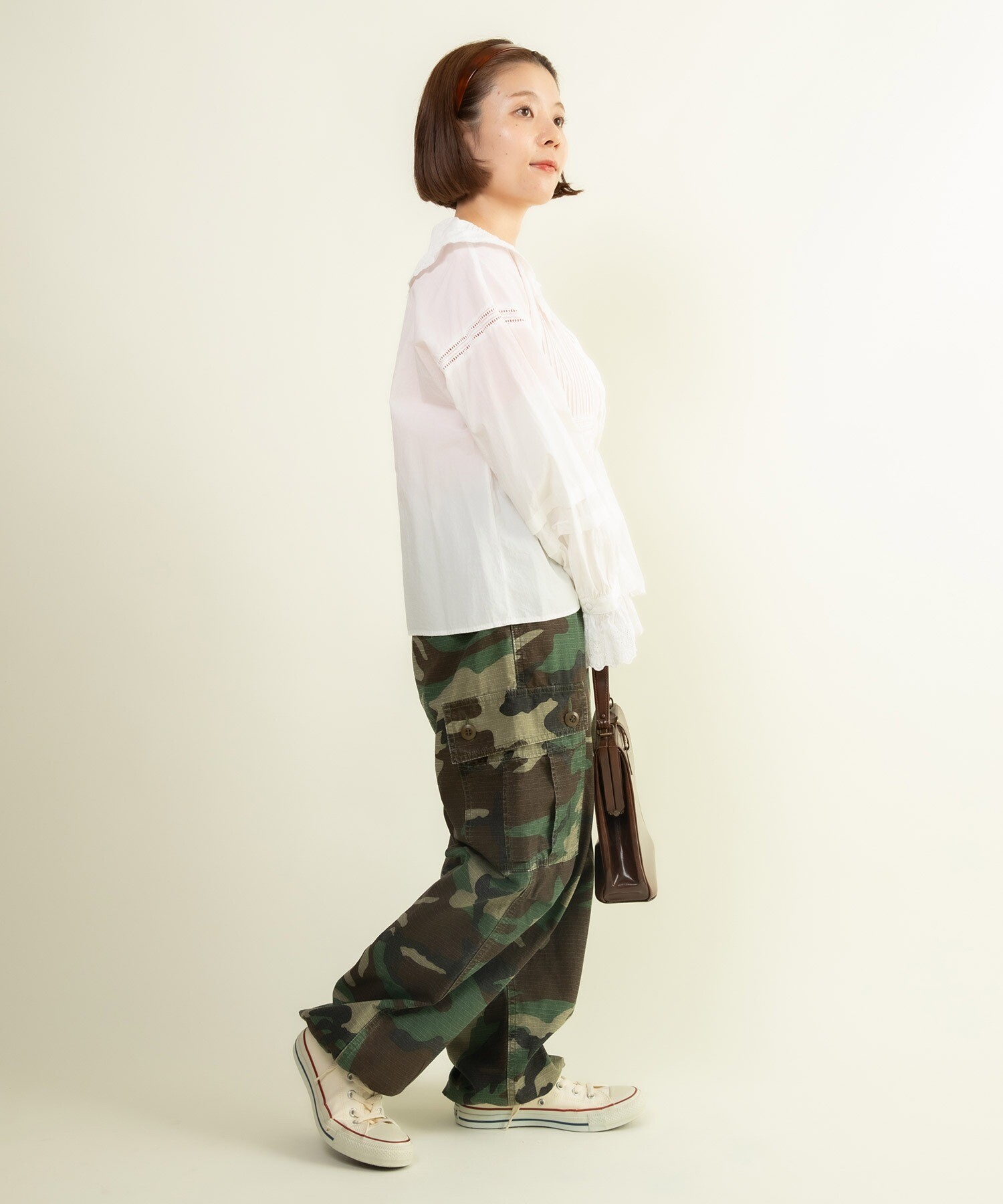 AMBIDEX Store △○ブロードレース ピンタックフラット襟