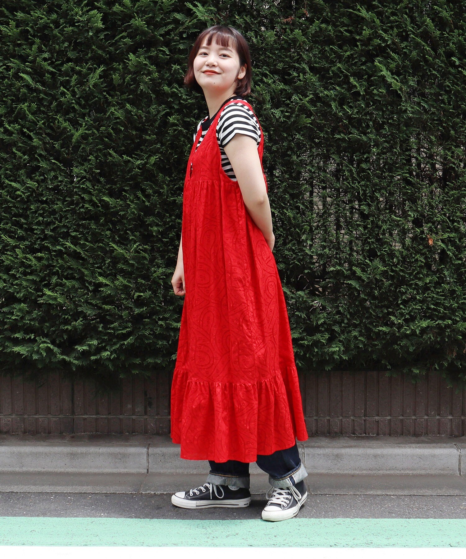美品　マークアンドロナ　ポロワンピース　ノースリーブ　ラメ　スカル　ホワイト　白 MARK&LONA マークアンドロナ 2023年モデル ノースリーブポロ