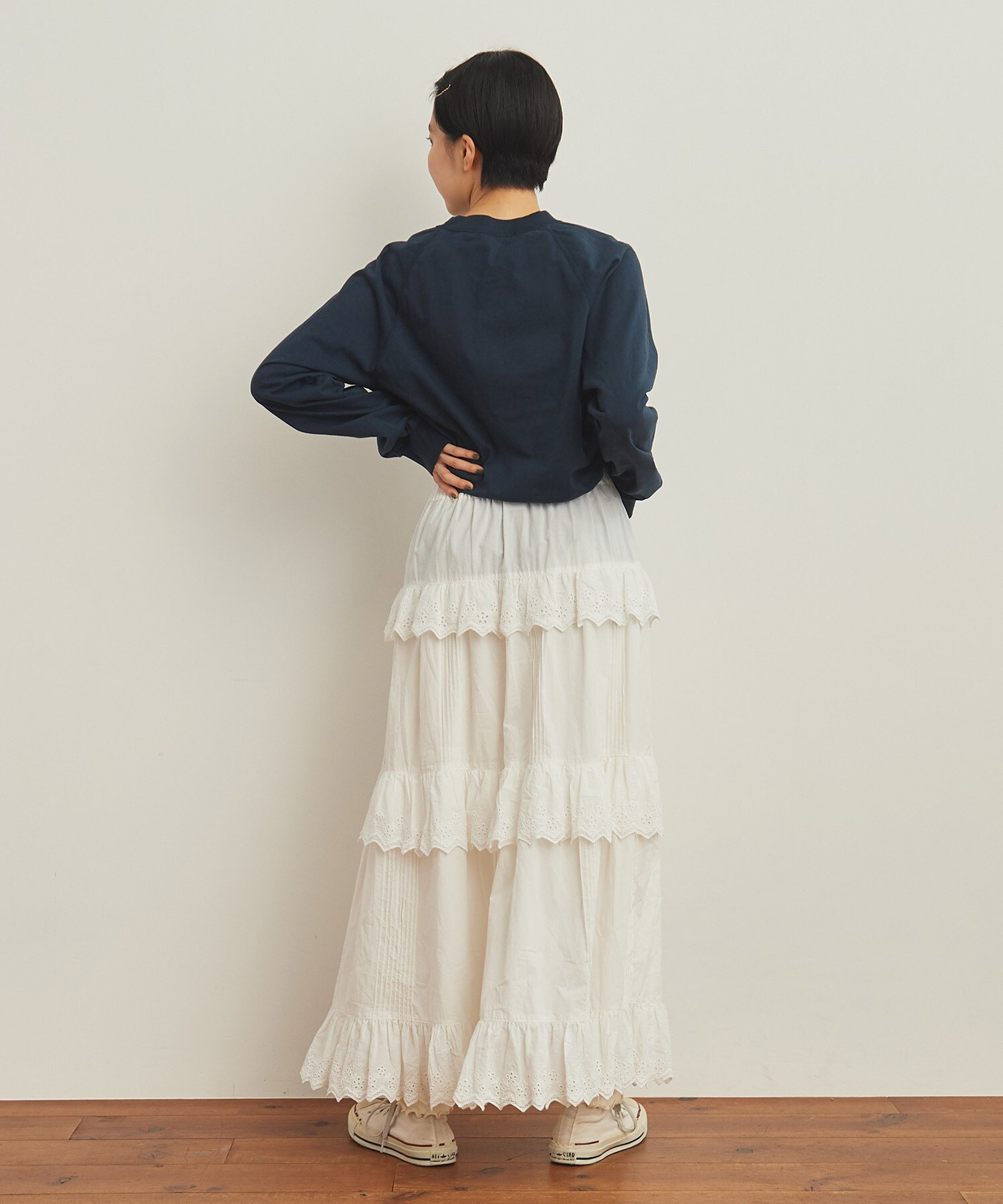新品 Simonetta シモネッタ チュール ティアード スカート size122cm