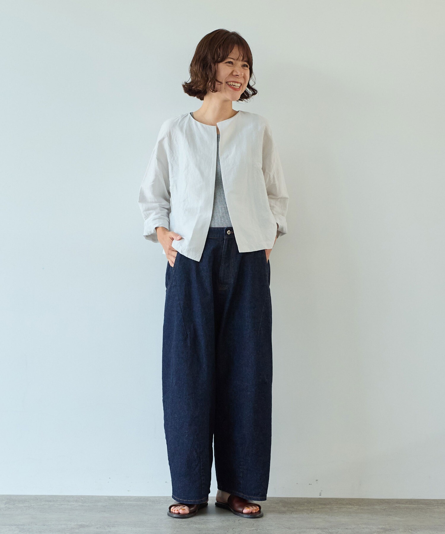 ブラウス シャツ Vis/L/Ny Sheer haori ブラウス レディース AMBIDEX Store Vis/L/Ny Sheer haori ブラウス(F グレー): yuni