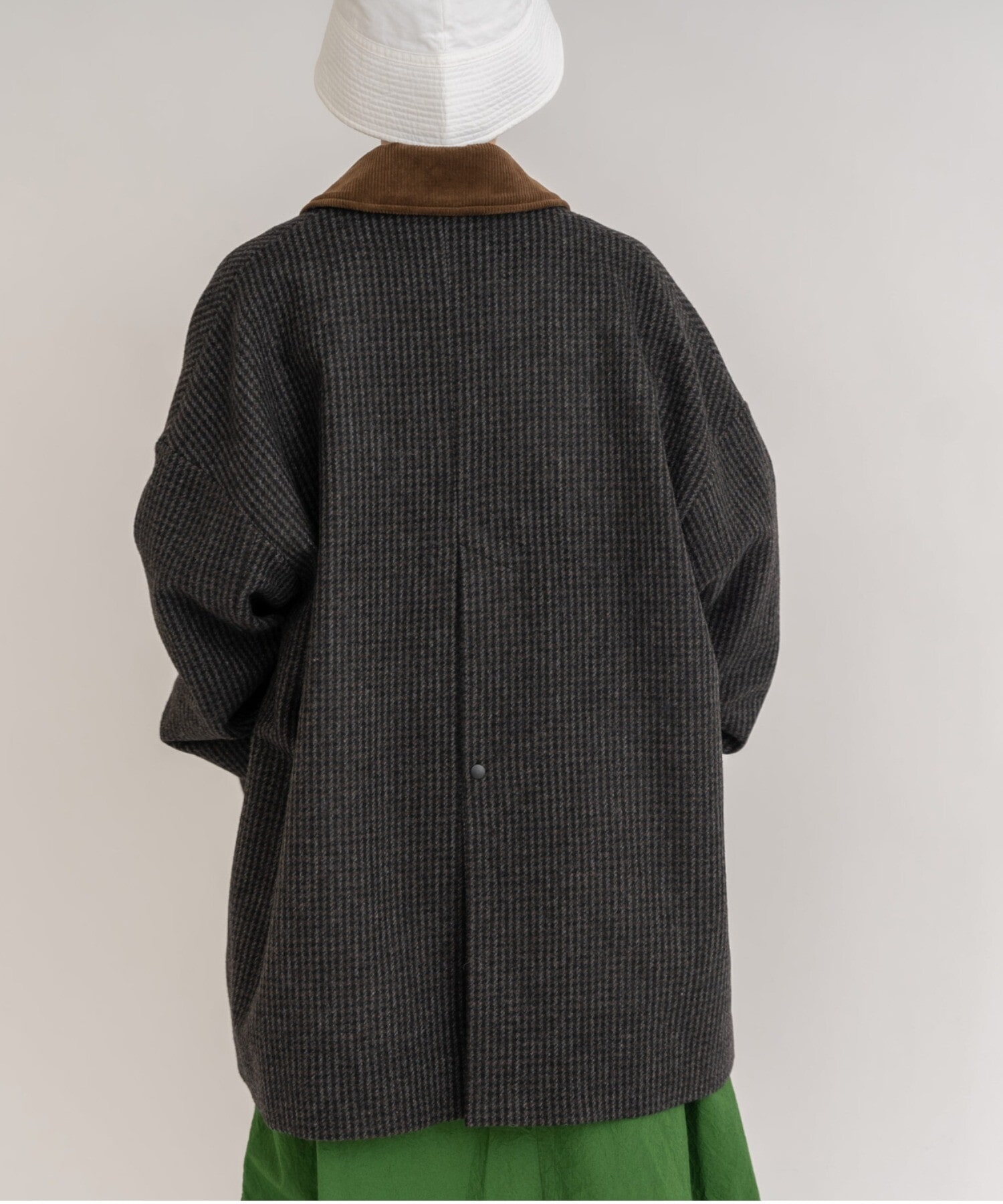 AMBIDEX Store △Wool/Check bal collar short コート(F チェック): yuni